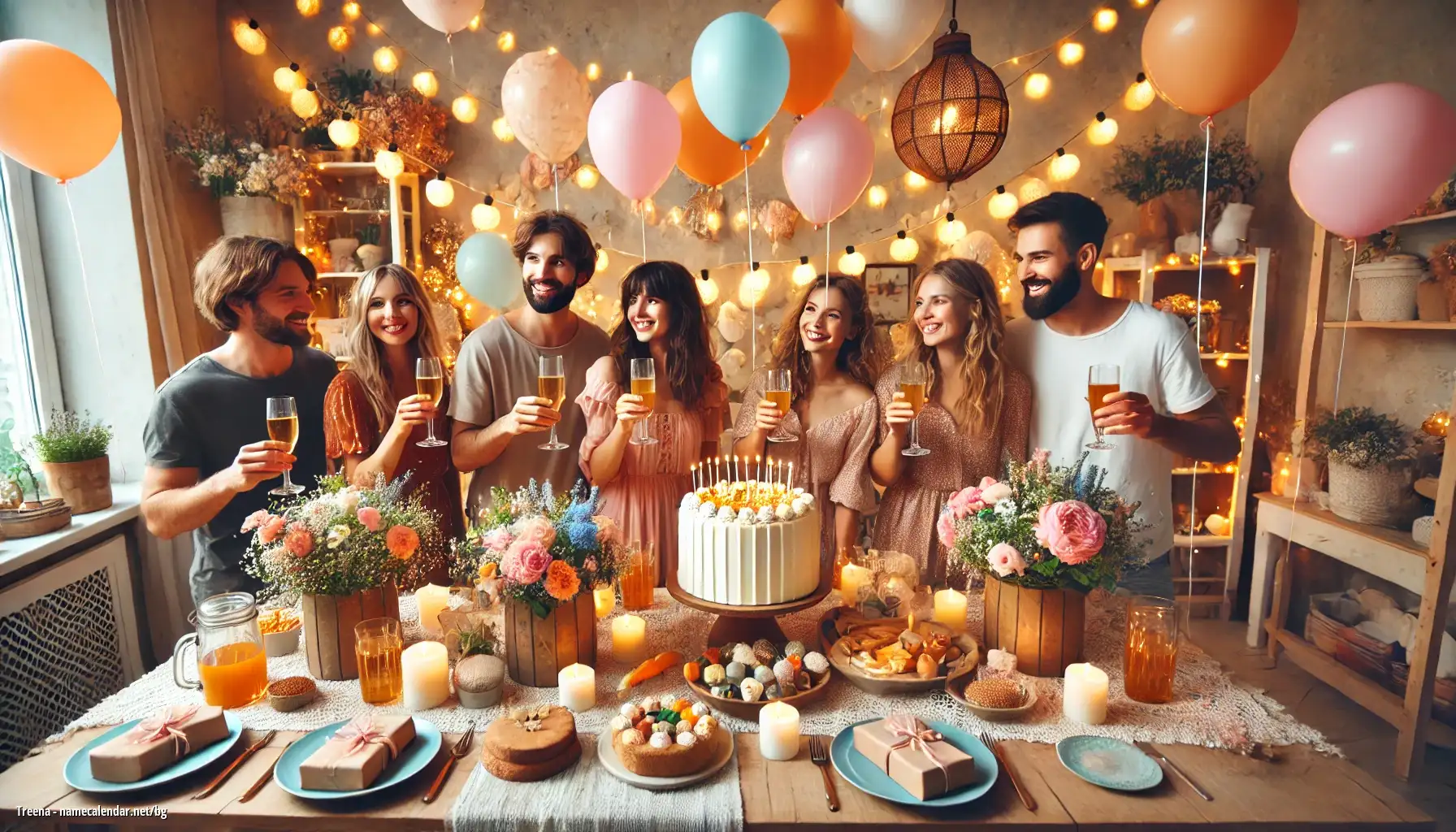 Празнуване на имен ден и име - Treena