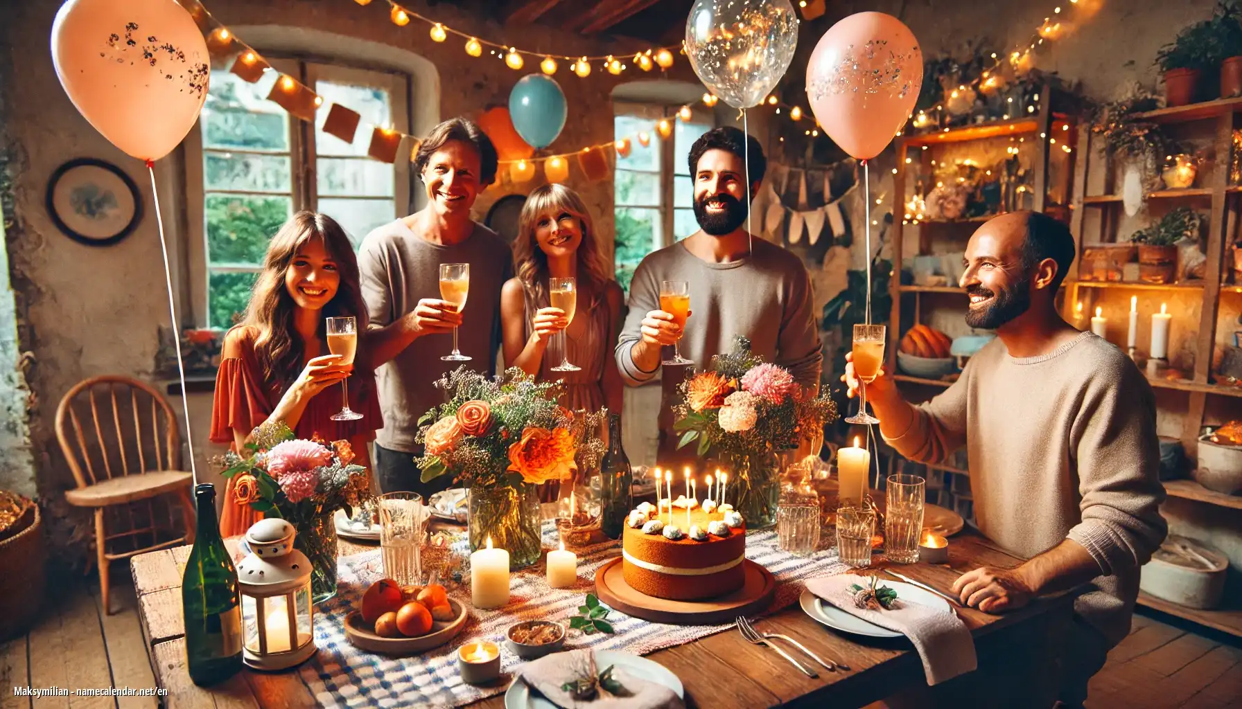 Celebration of name day and name - Maksymilian