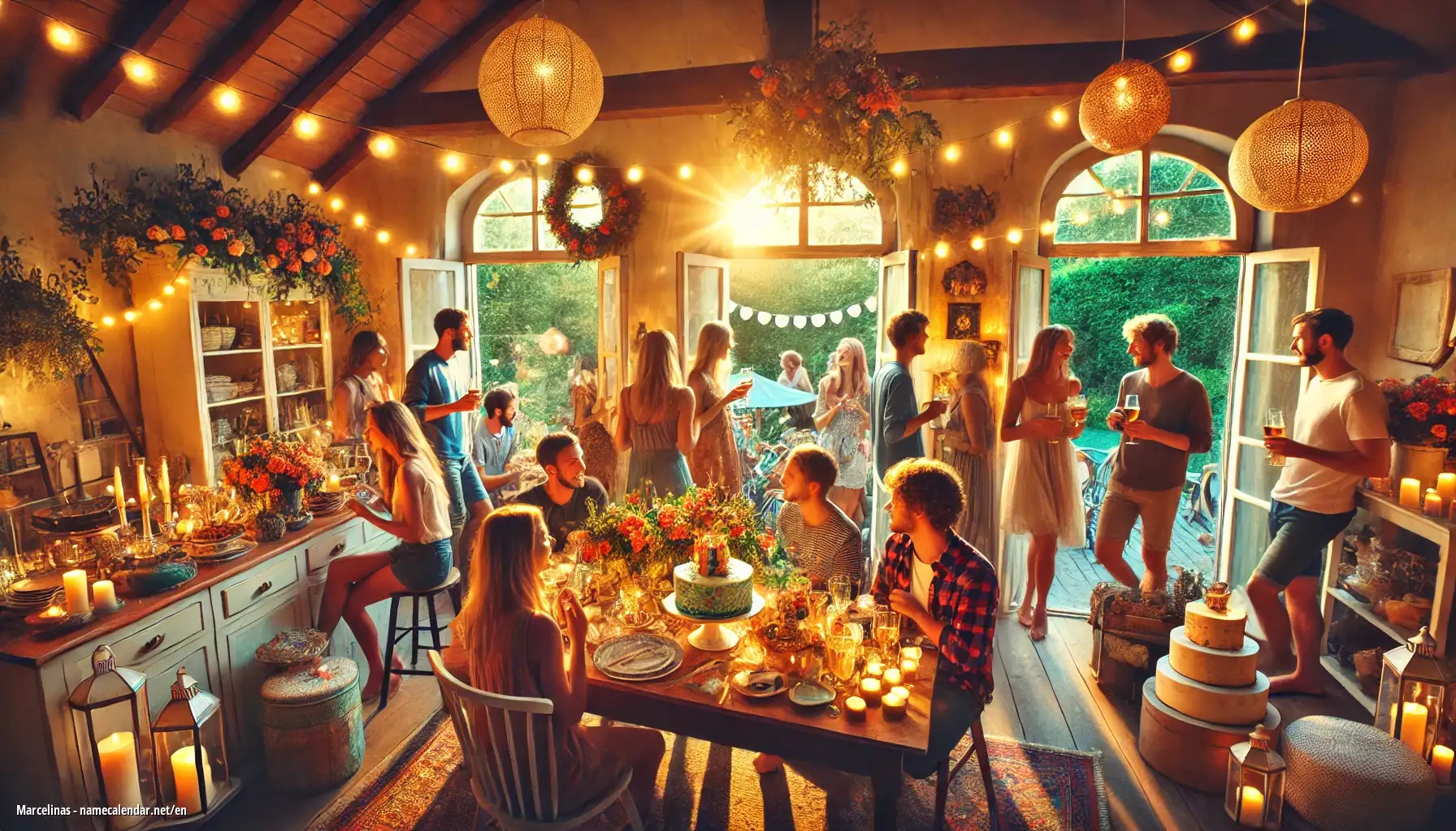 Celebration of name day and name - Marcelinas