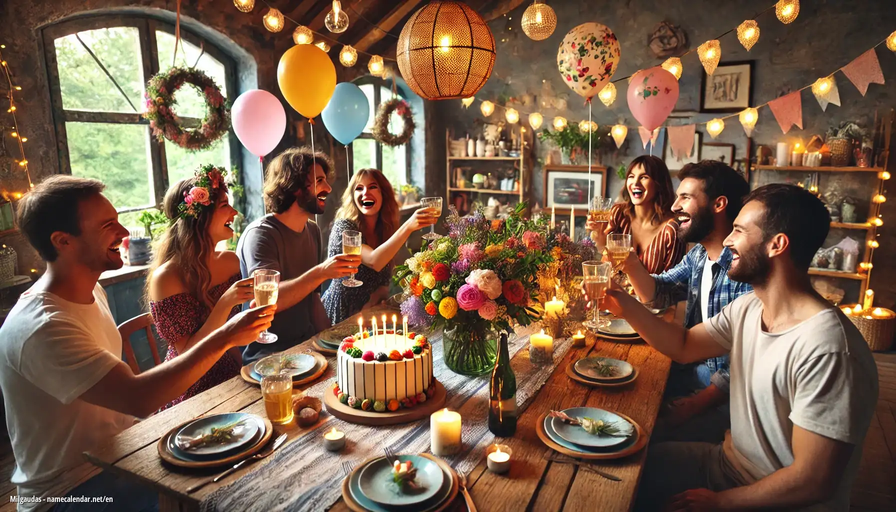 Celebration of name day and name - Milgaudas