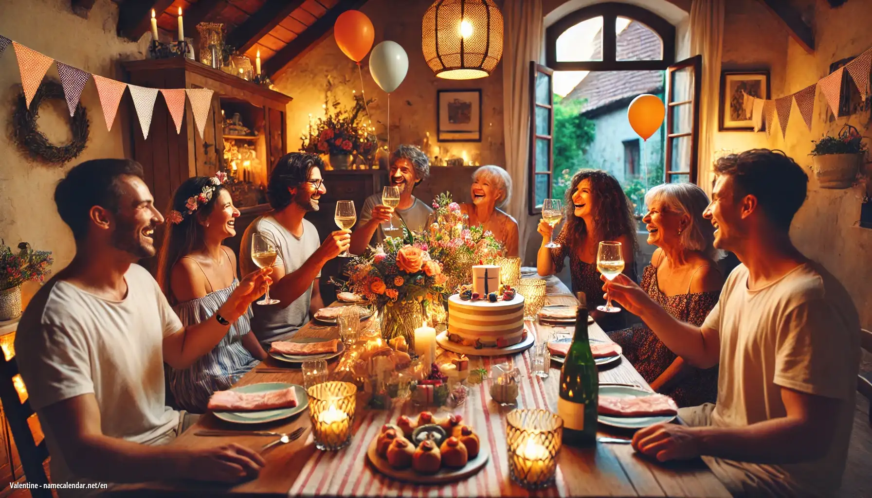 Celebration of name day and name - Valentine