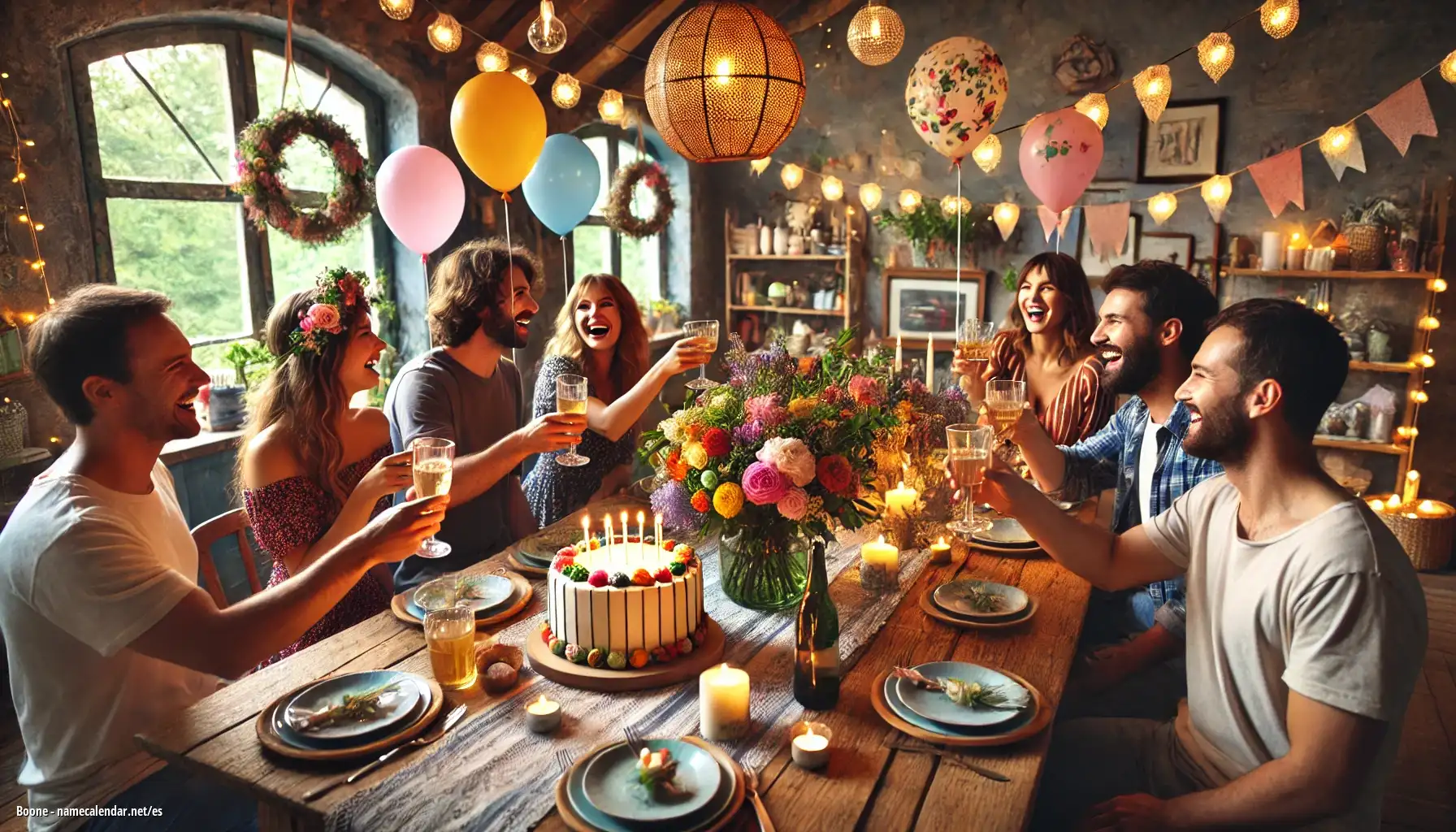 Celebración del onomástico y del nombre - Boone