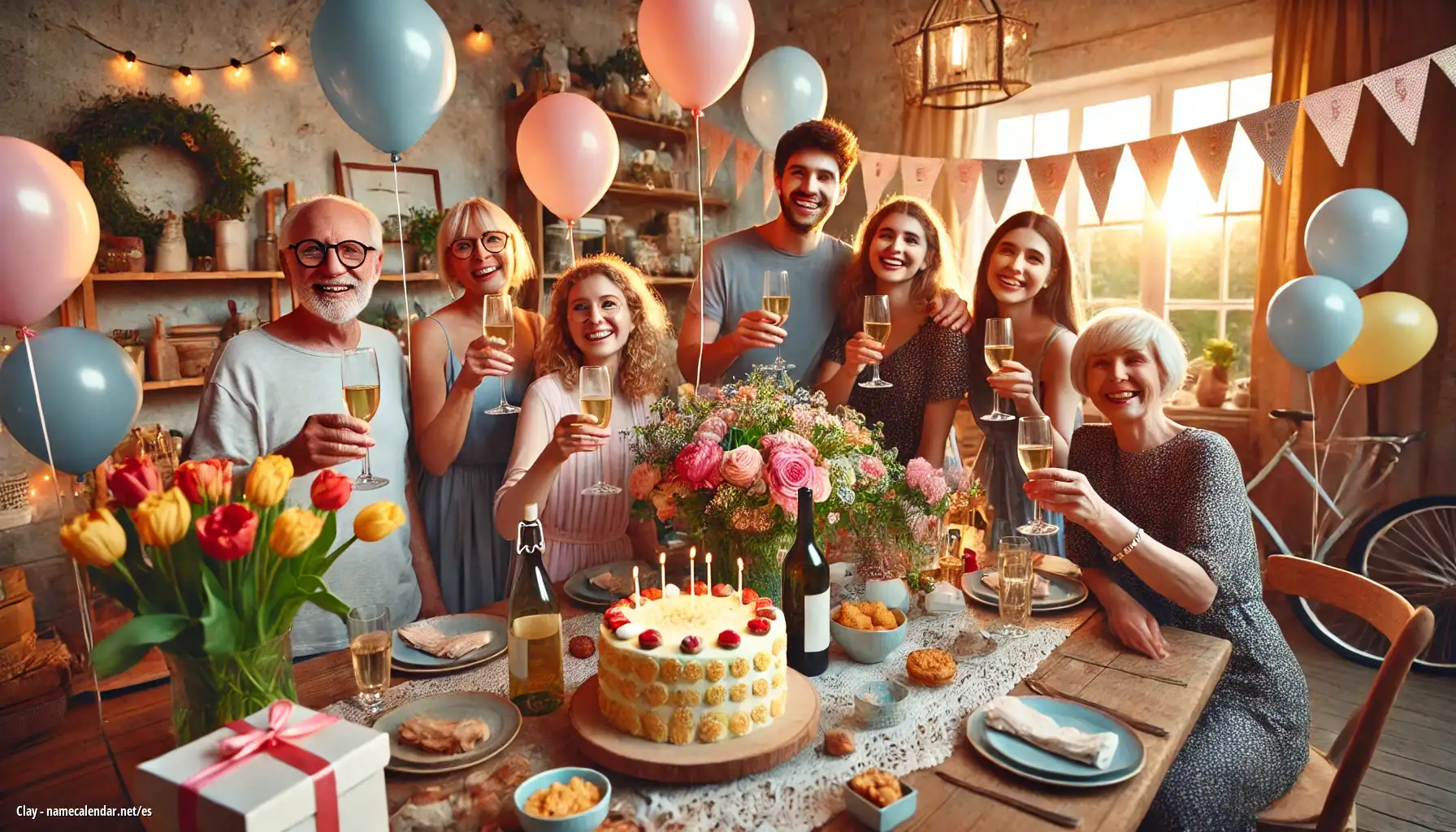 Celebración del onomástico y del nombre - Clay