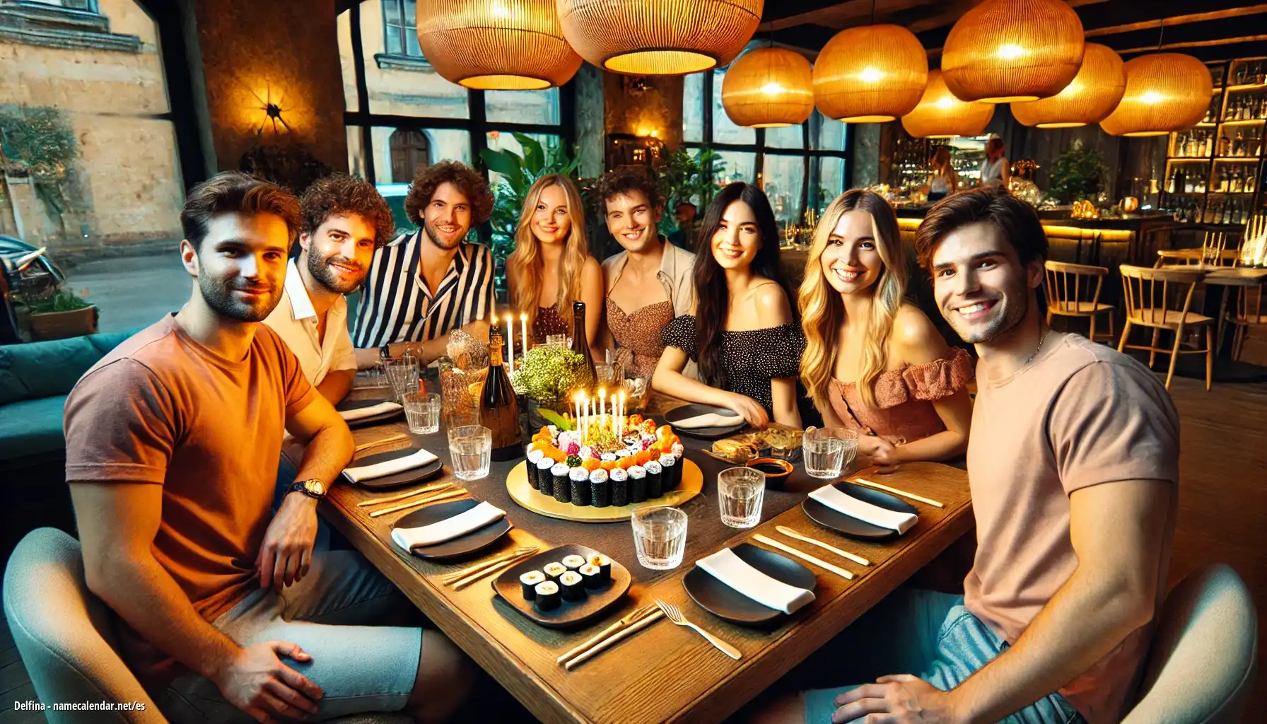 Celebración del onomástico y del nombre - Delfina