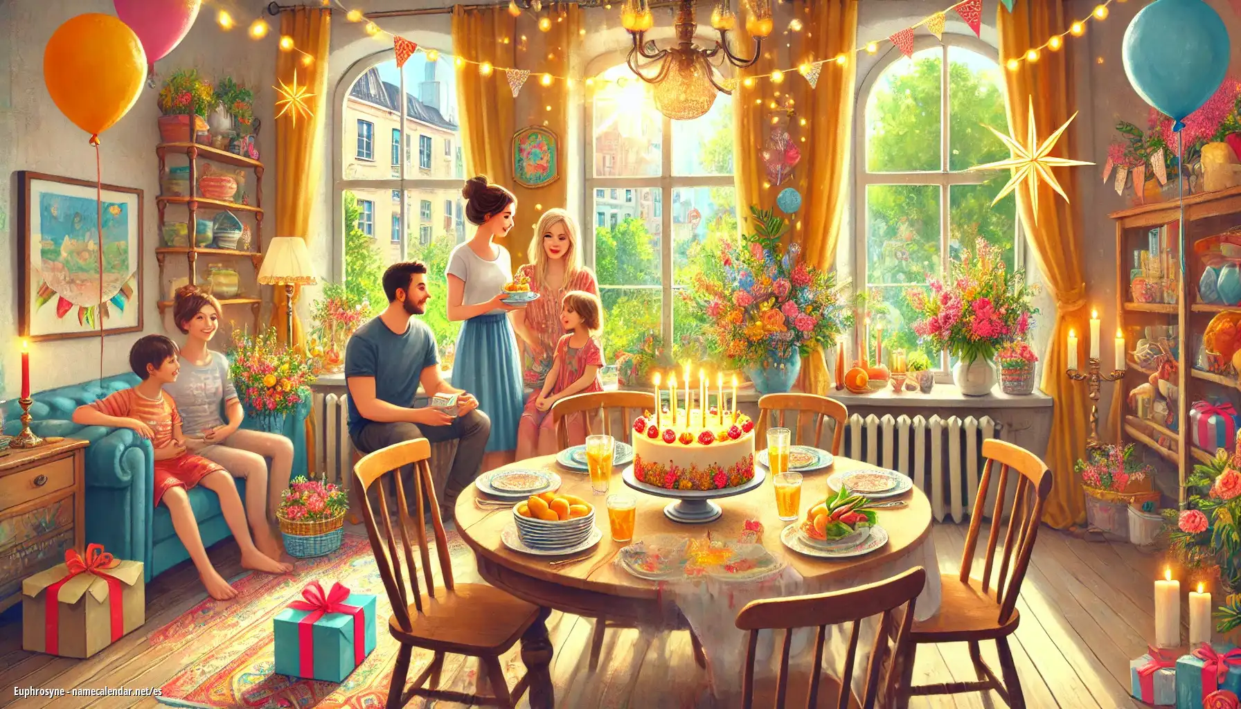 Celebración del onomástico y del nombre - Euphrosyne