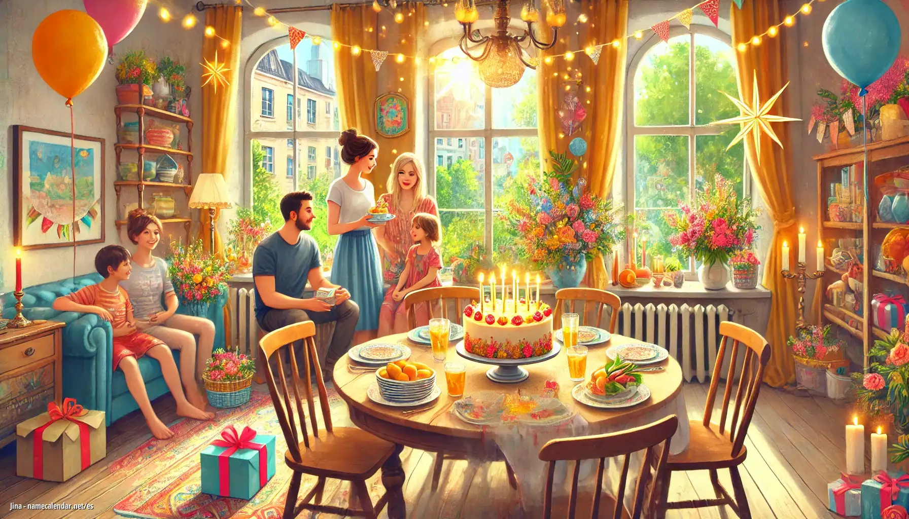 Celebración del onomástico y del nombre - Jina