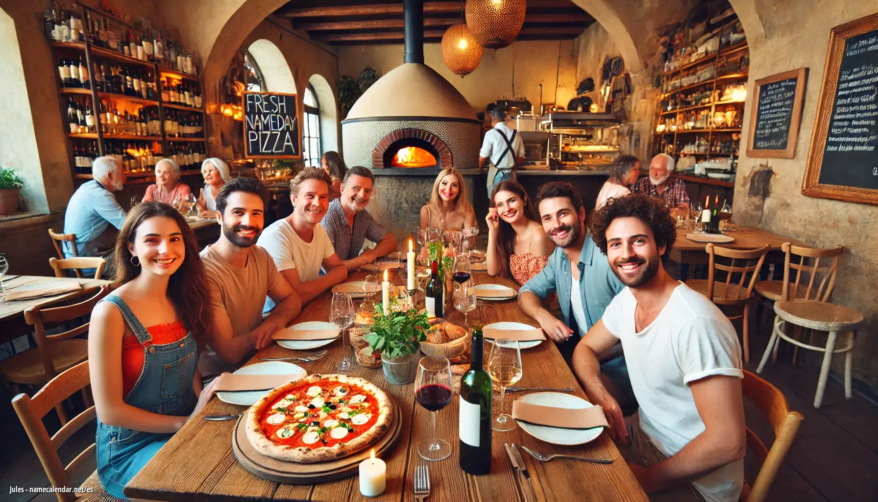 Celebración del onomástico y del nombre - Jules