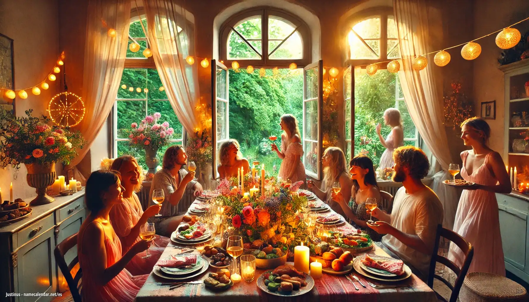 Celebración del onomástico y del nombre - Justinus