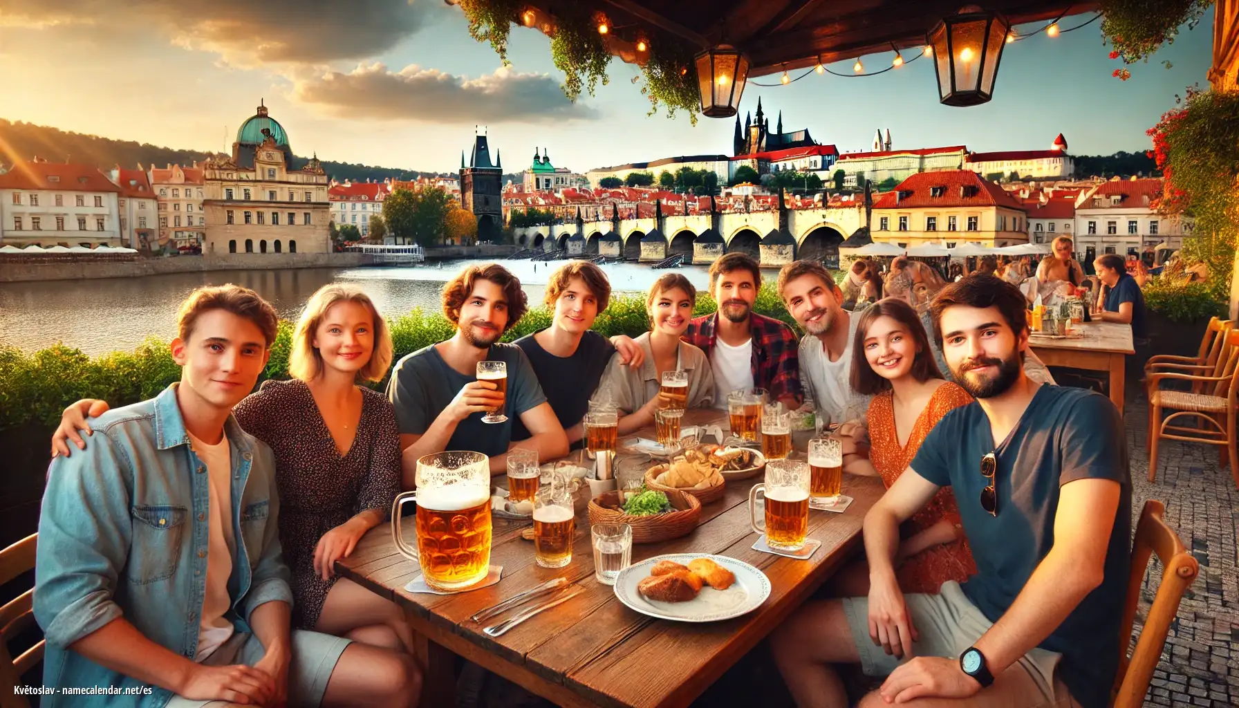 Celebración del onomástico y del nombre - Květoslav