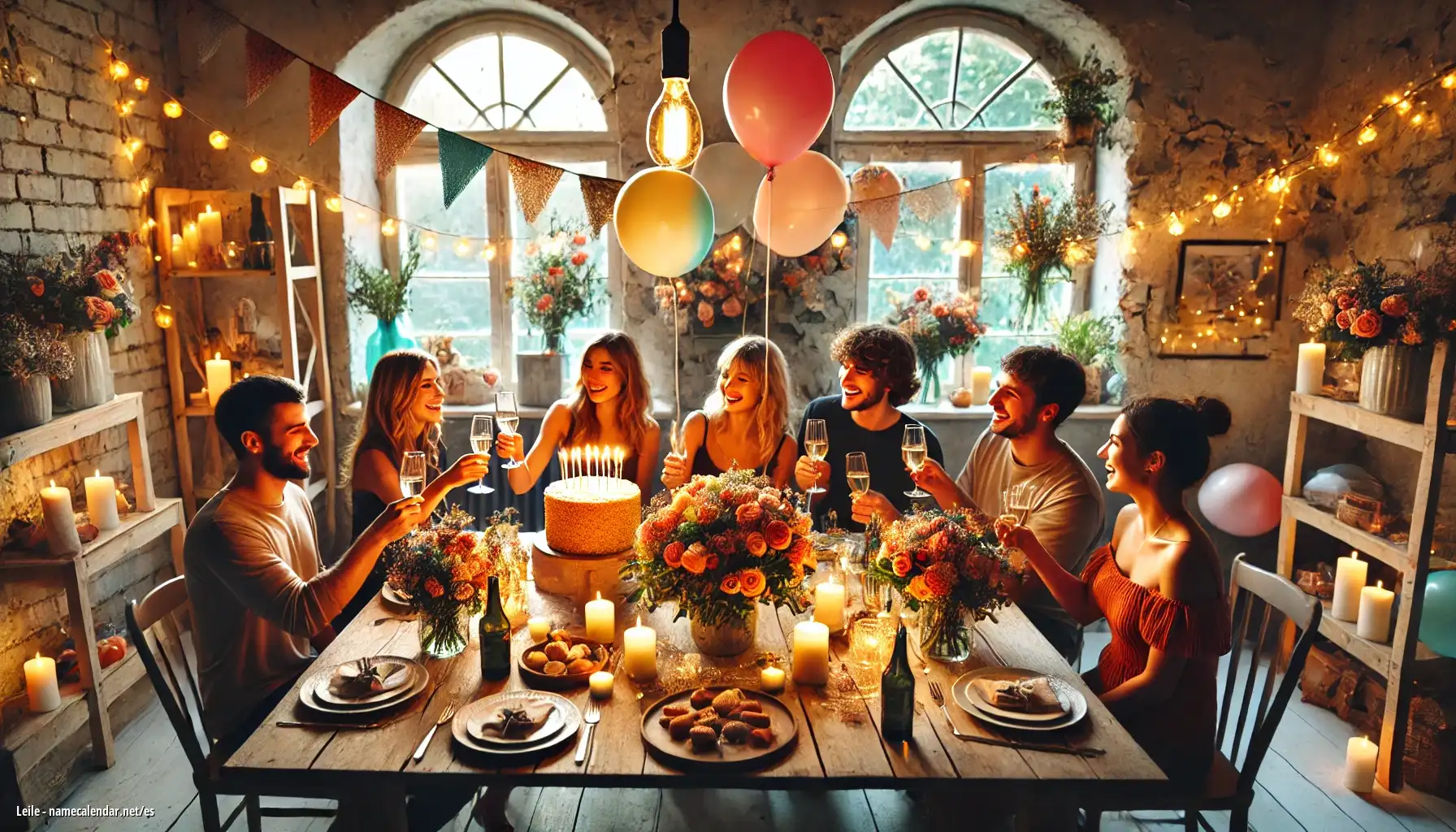 Celebración del onomástico y del nombre - Leile