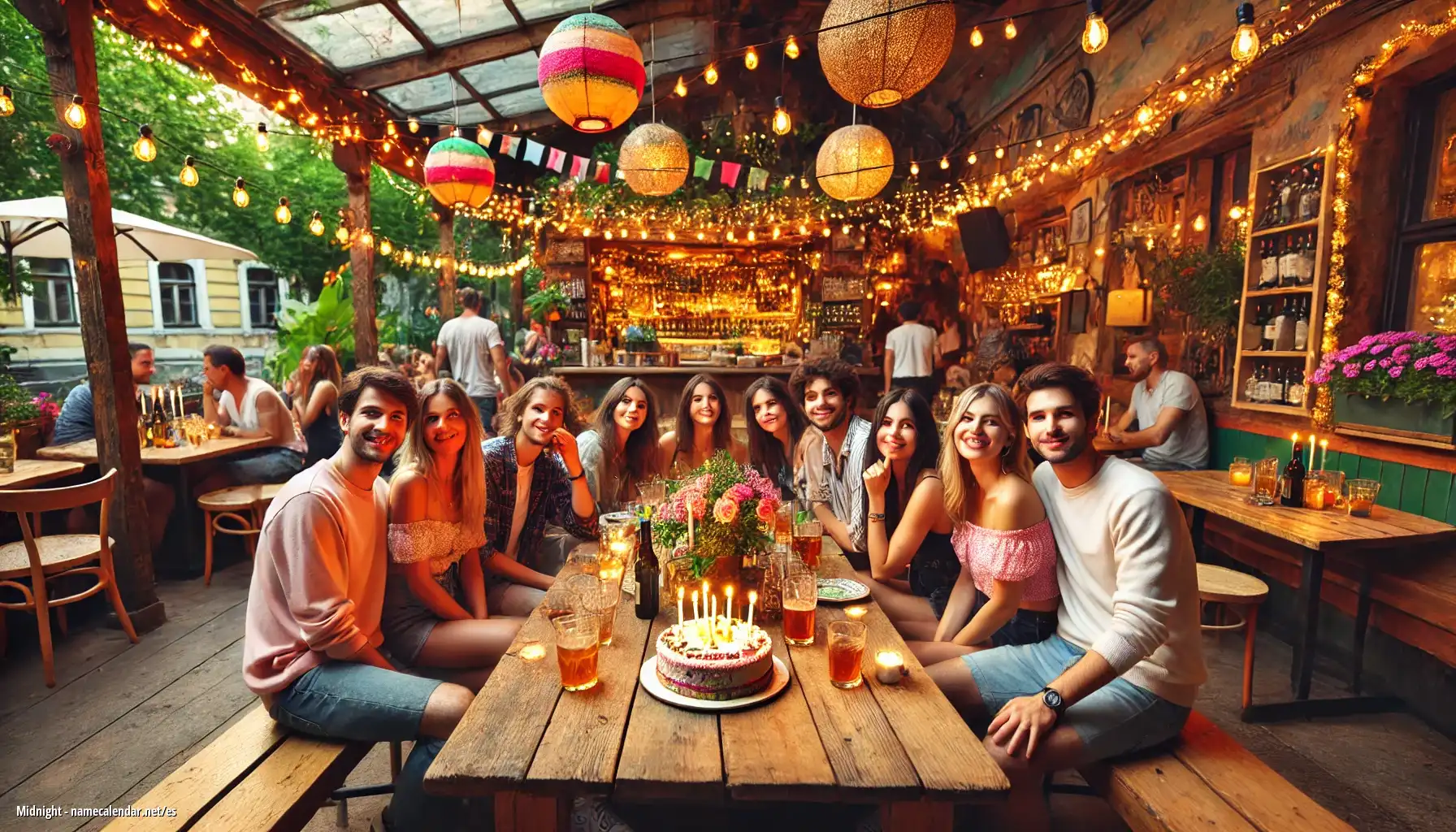 Celebración del onomástico y del nombre - Midnight