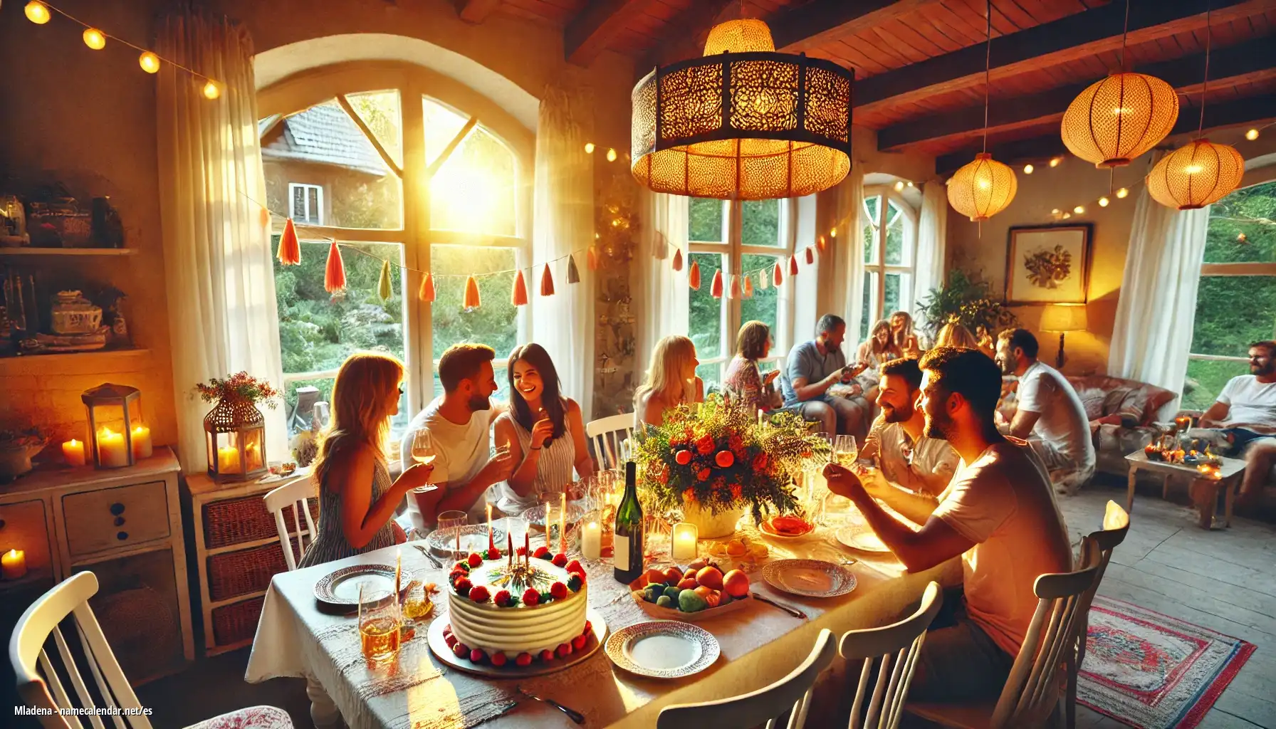 Celebración del onomástico y del nombre - Mladena