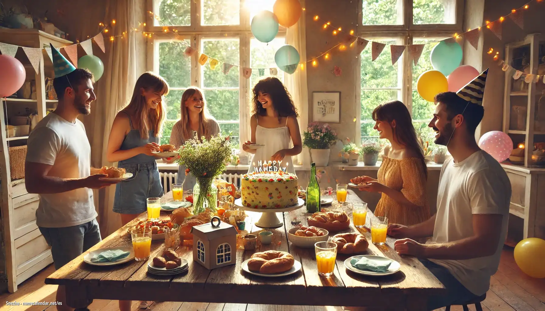 Celebración del onomástico y del nombre - Snezha