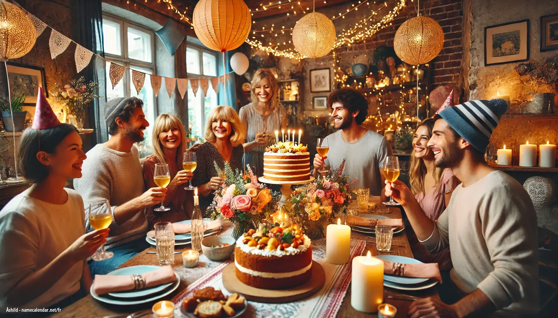Célébration du jour du nom et du nom - Åshild