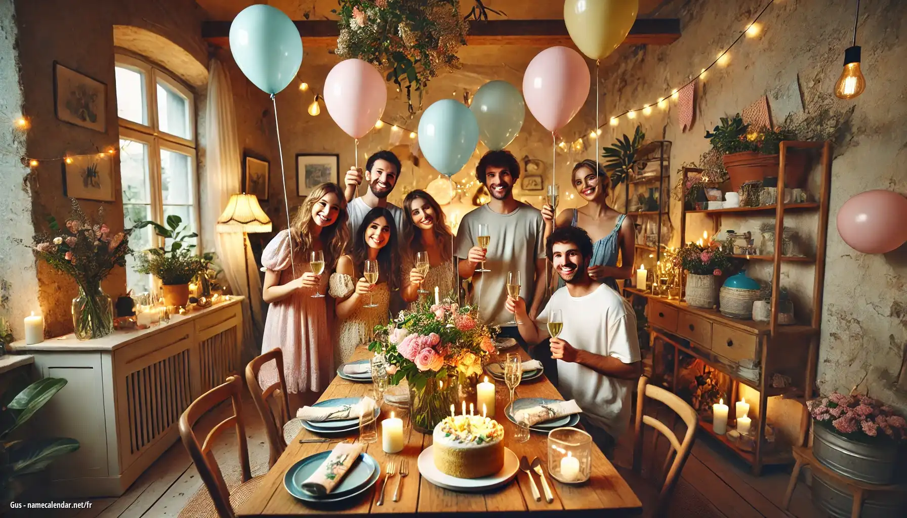 Célébration du jour du nom et du nom - Gus