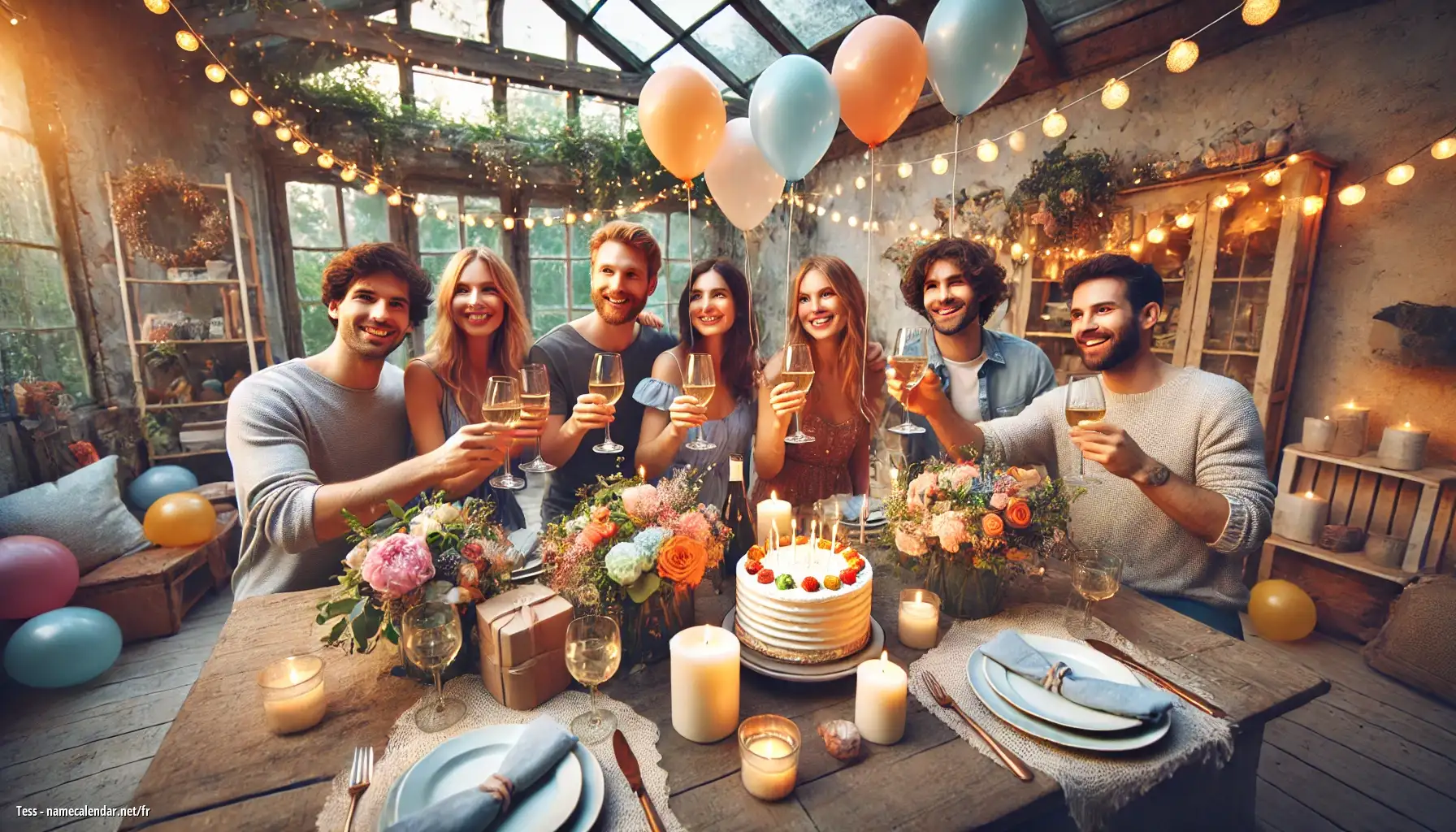 Célébration du jour du nom et du nom - Tess