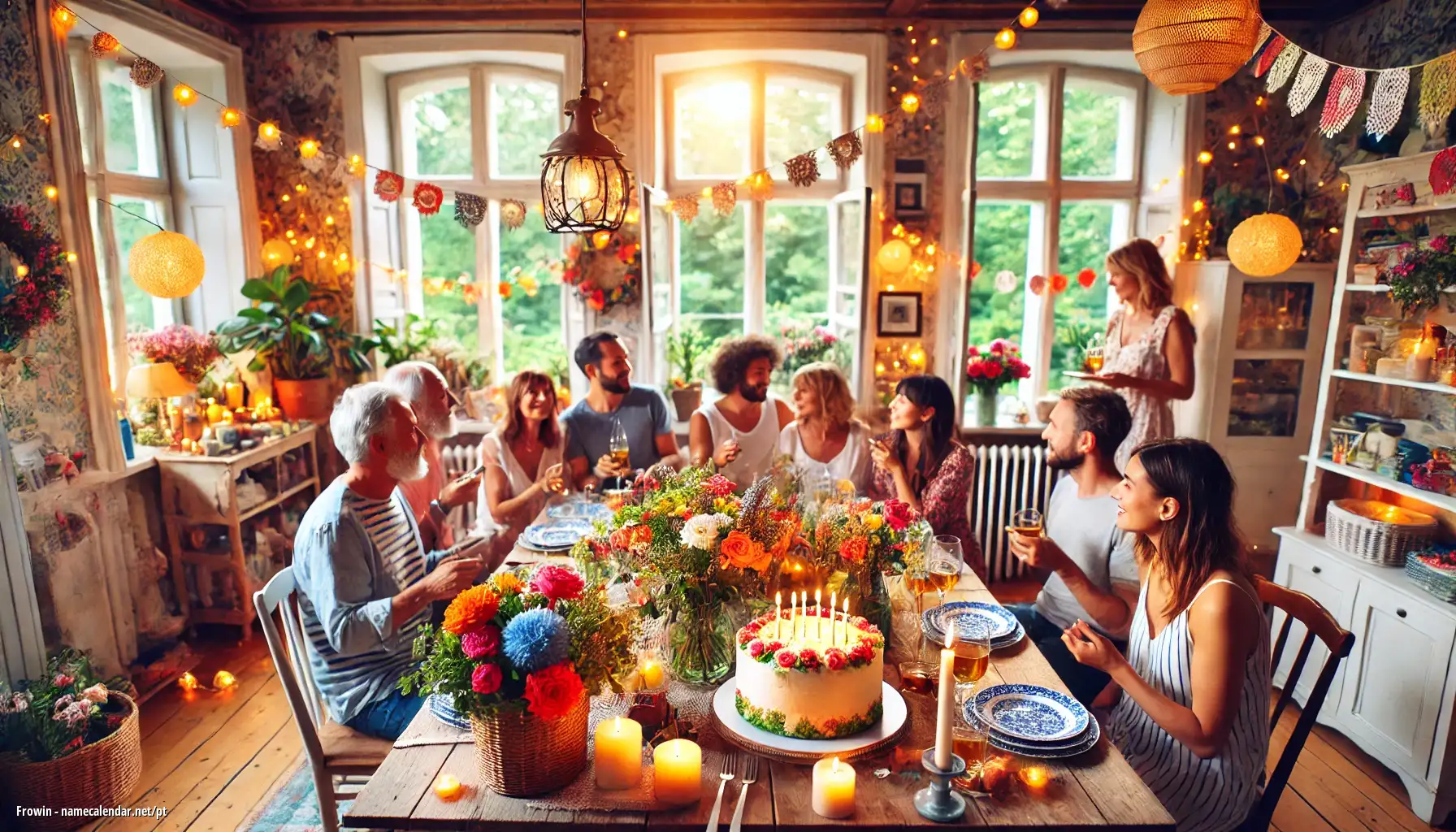 Celebração do dia do nome e nome - Frowin