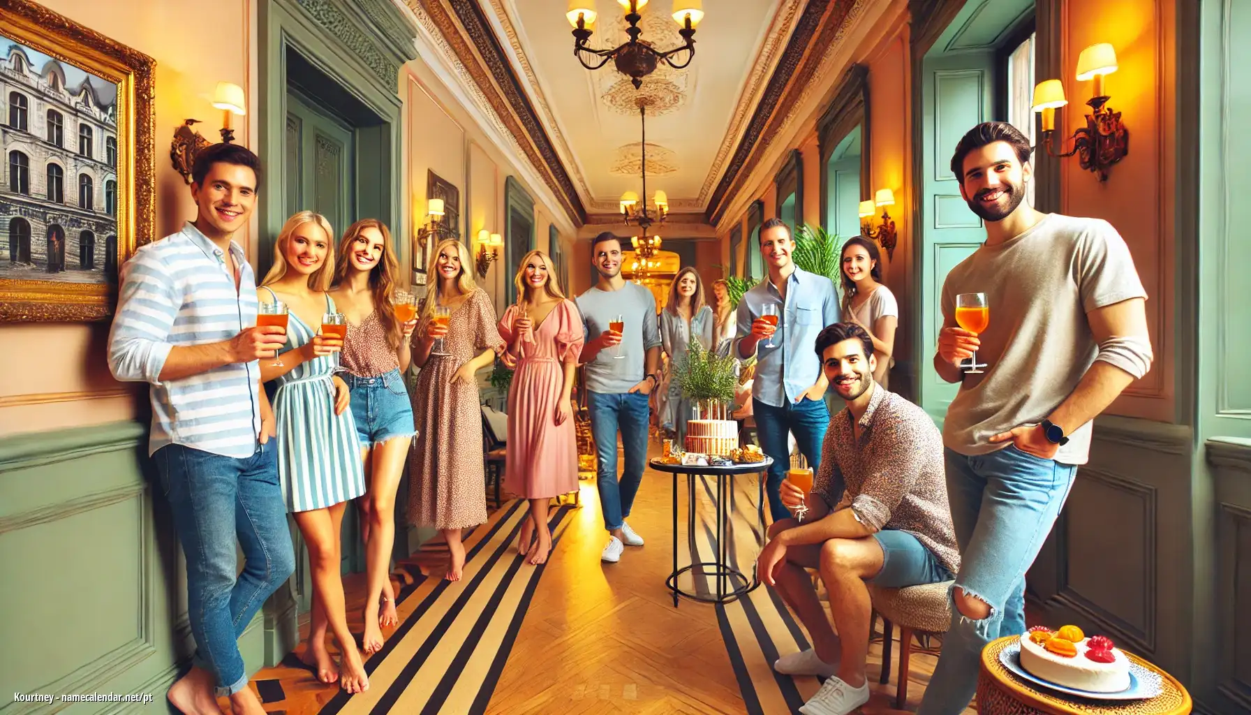 Celebração do dia do nome e nome - Kourtney