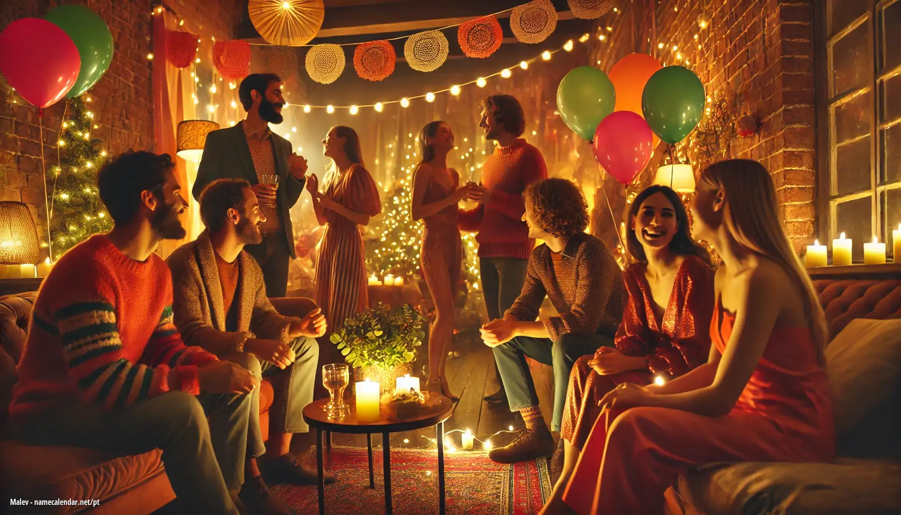 Celebração do dia do nome e nome - Malev