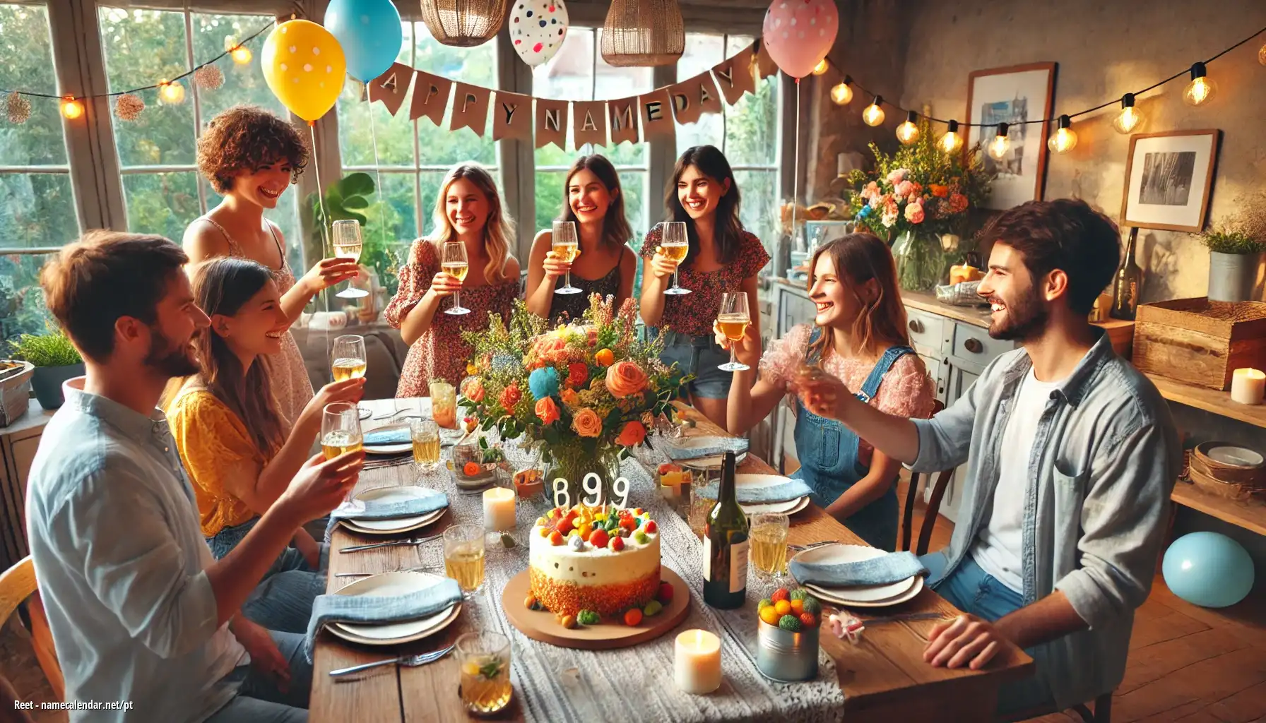 Celebração do dia do nome e nome - Reet