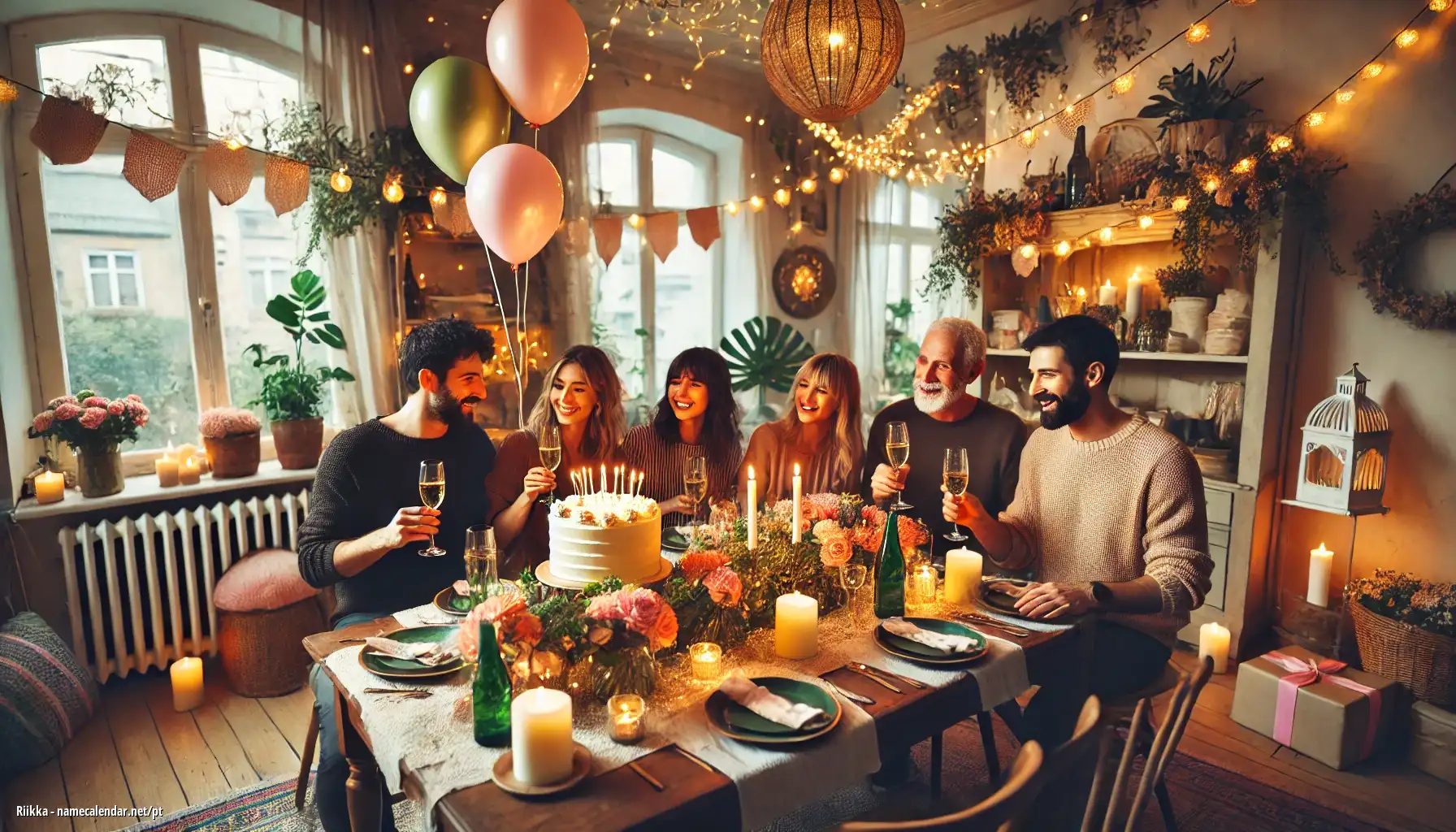 Celebração do dia do nome e nome - Riikka