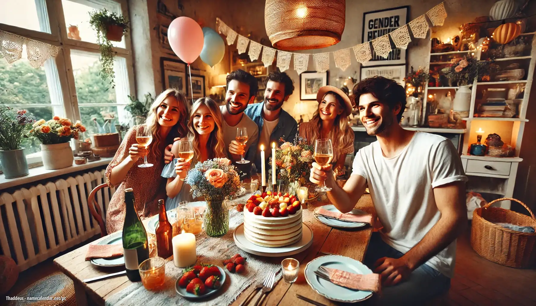 Celebração do dia do nome e nome - Thaddeus