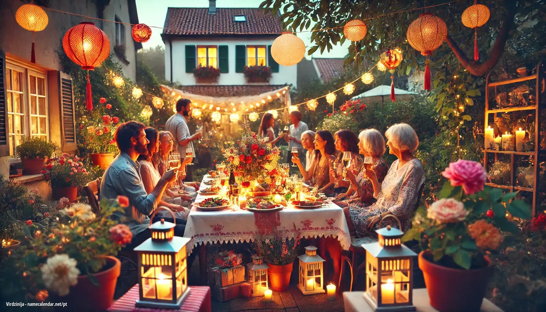 Celebração do dia do nome e nome - Virdzinija