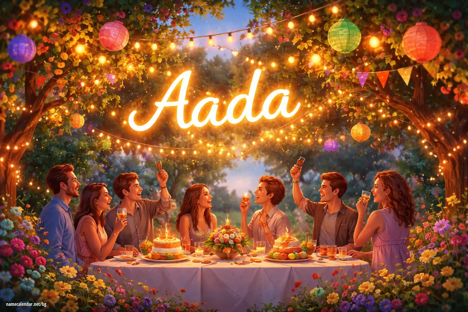 Празнуване на имен ден и име - Aada