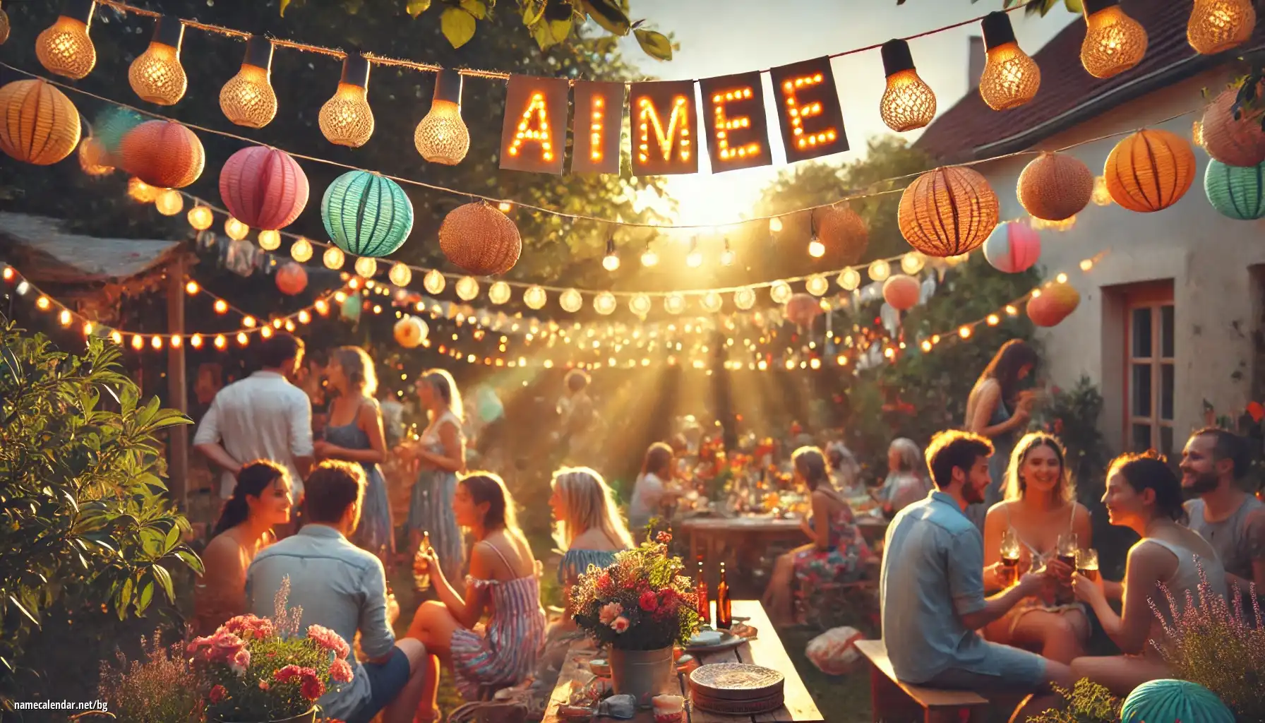 Празнуване на имен ден и име - Aimée