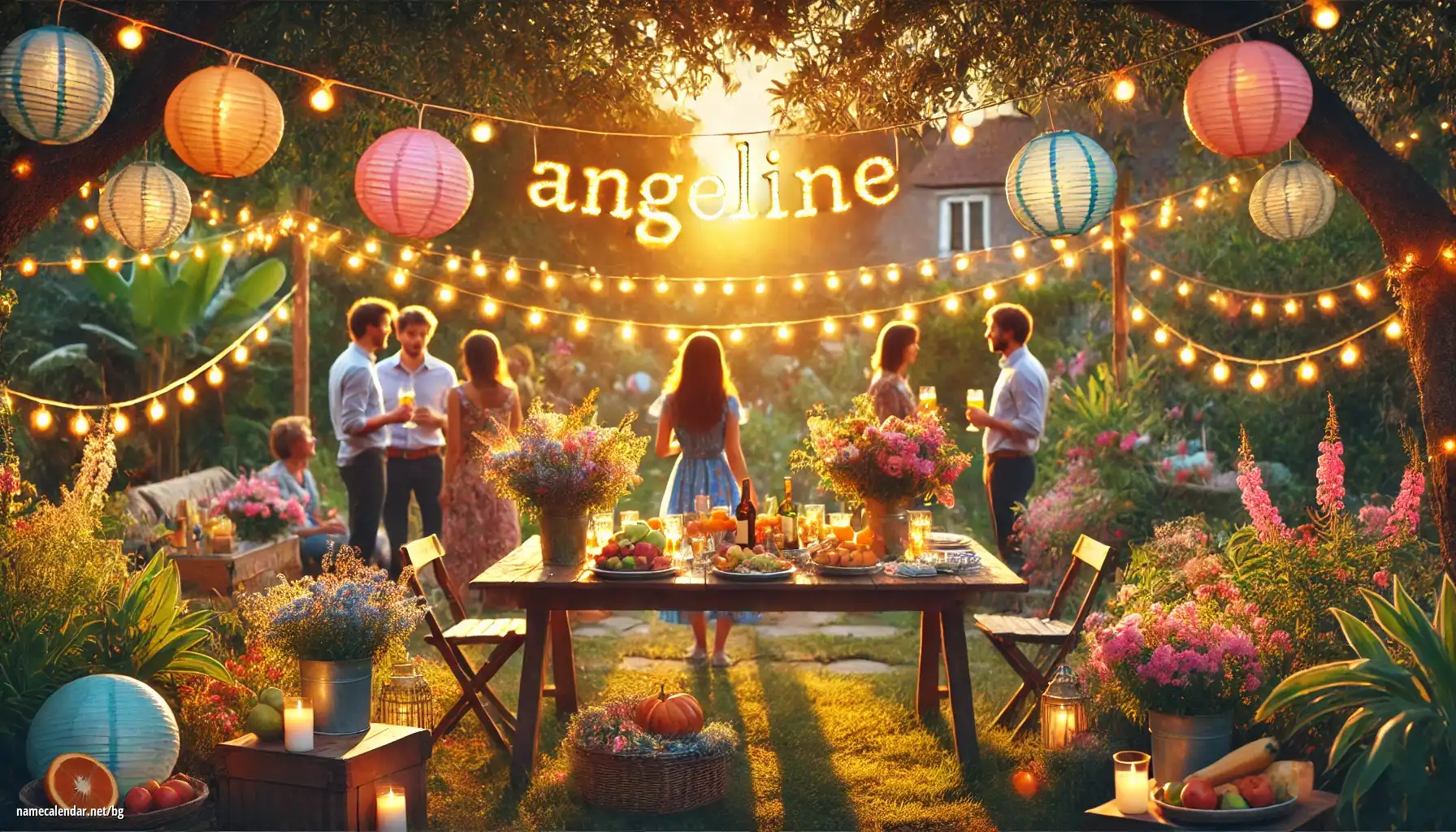 Празнуване на имен ден и име - Angeline