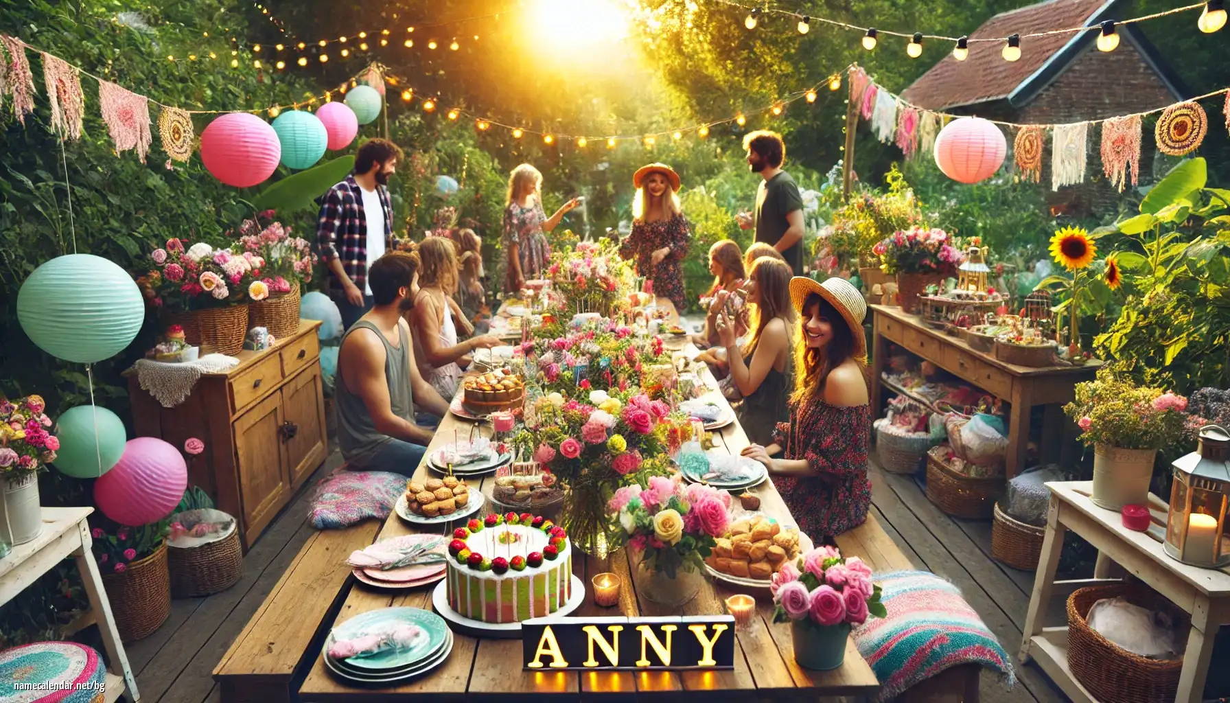 Празнуване на имен ден и име - Anny