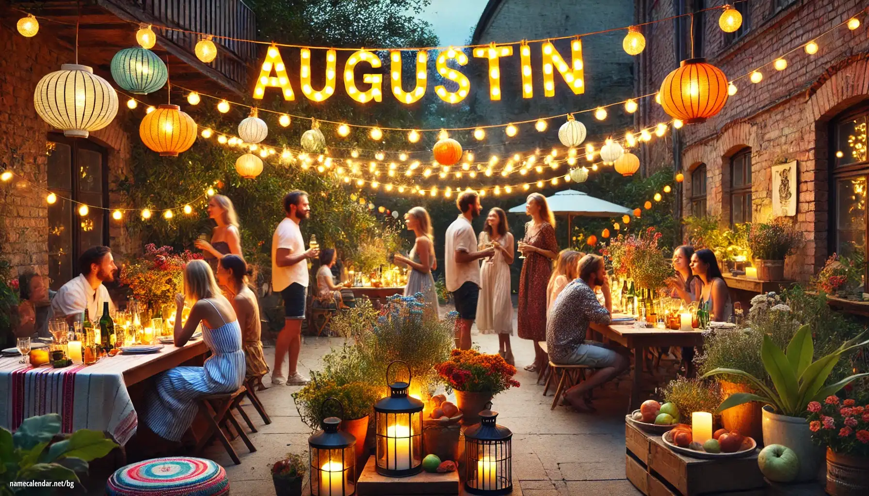 Празнуване на имен ден и име - Augustin