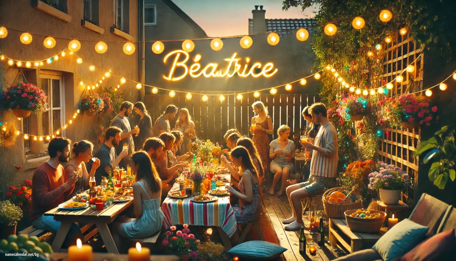 Празнуване на имен ден и име - Béatrice