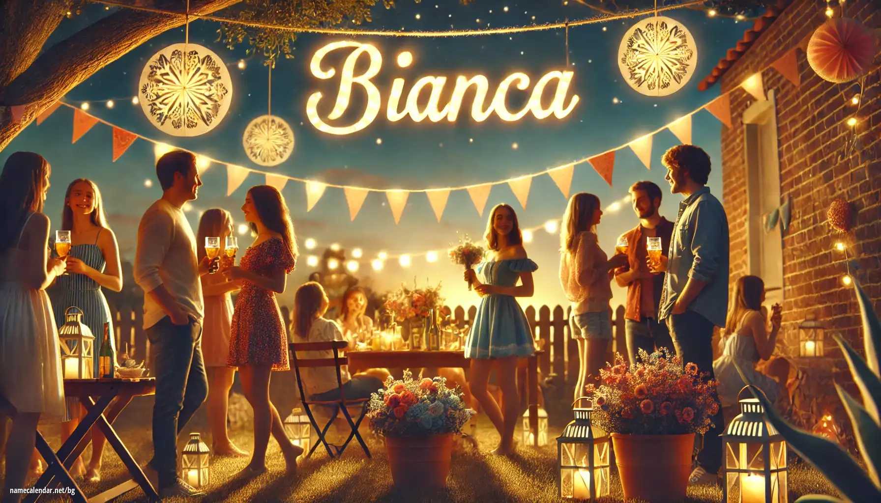 Празнуване на имен ден и име - Bianca