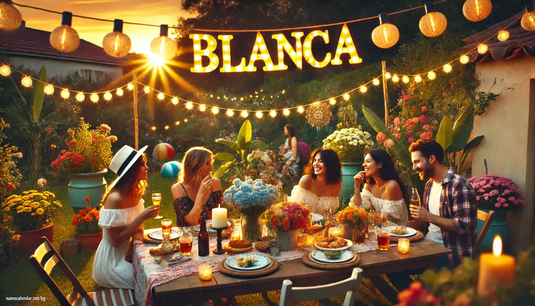 Празнуване на имен ден и име - Blanca