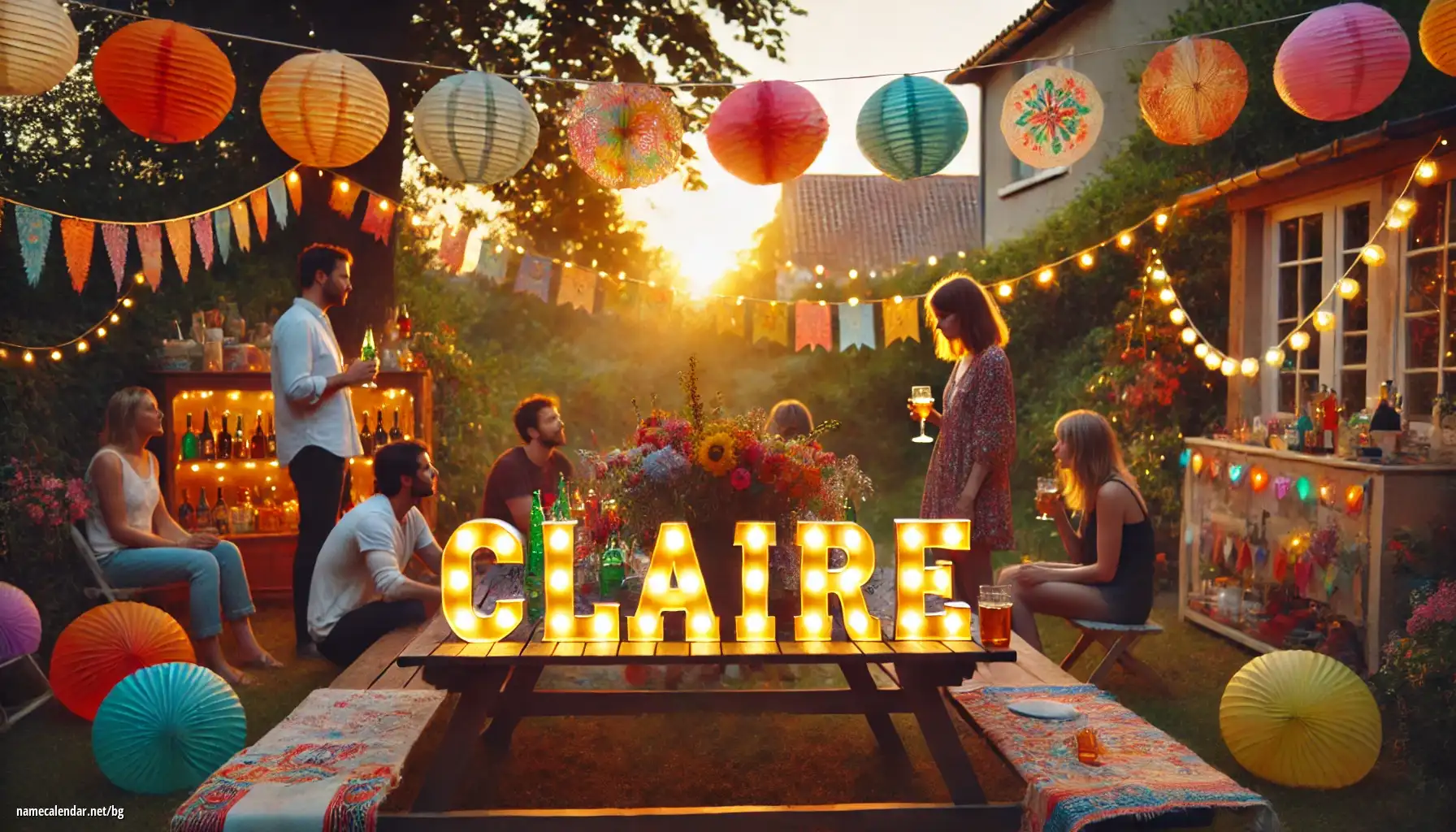 Празнуване на имен ден и име - Claire