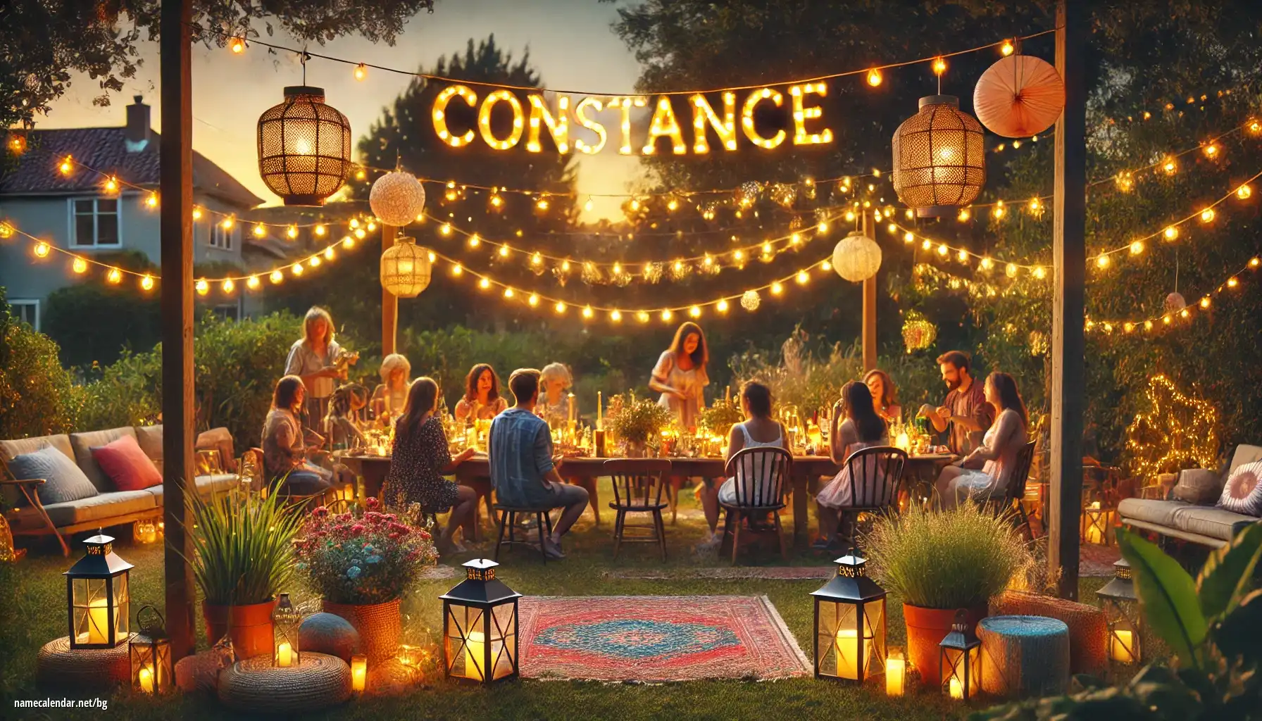 Празнуване на имен ден и име - Constance