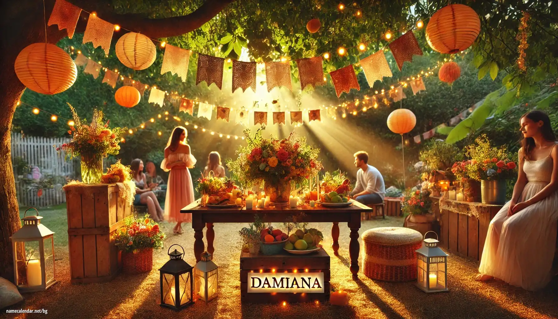 Празнуване на имен ден и име - Damiana