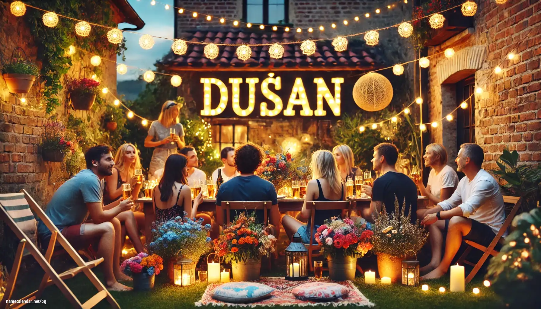 Празнуване на имен ден и име - Dušan