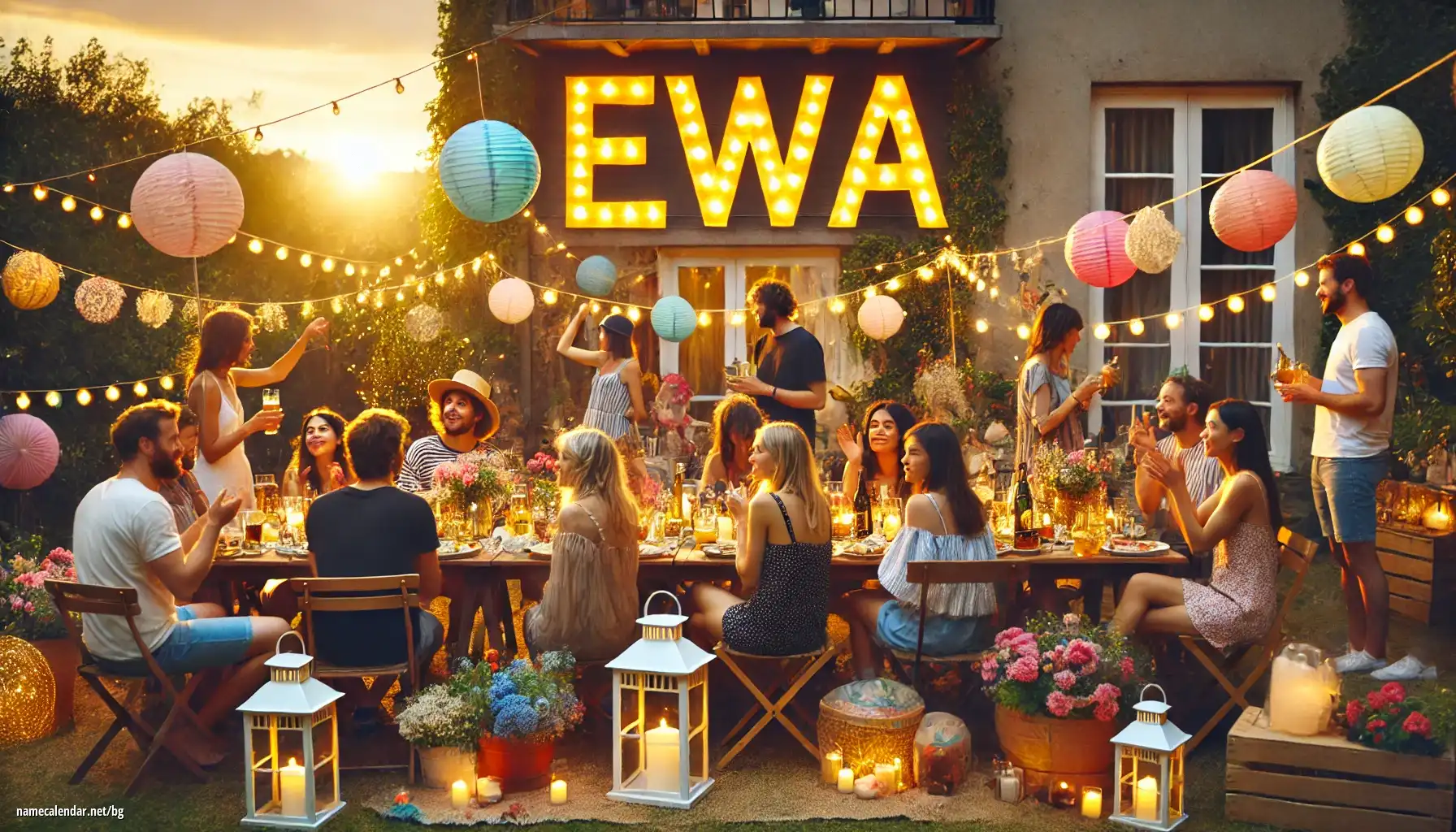 Празнуване на имен ден и име - Ewa