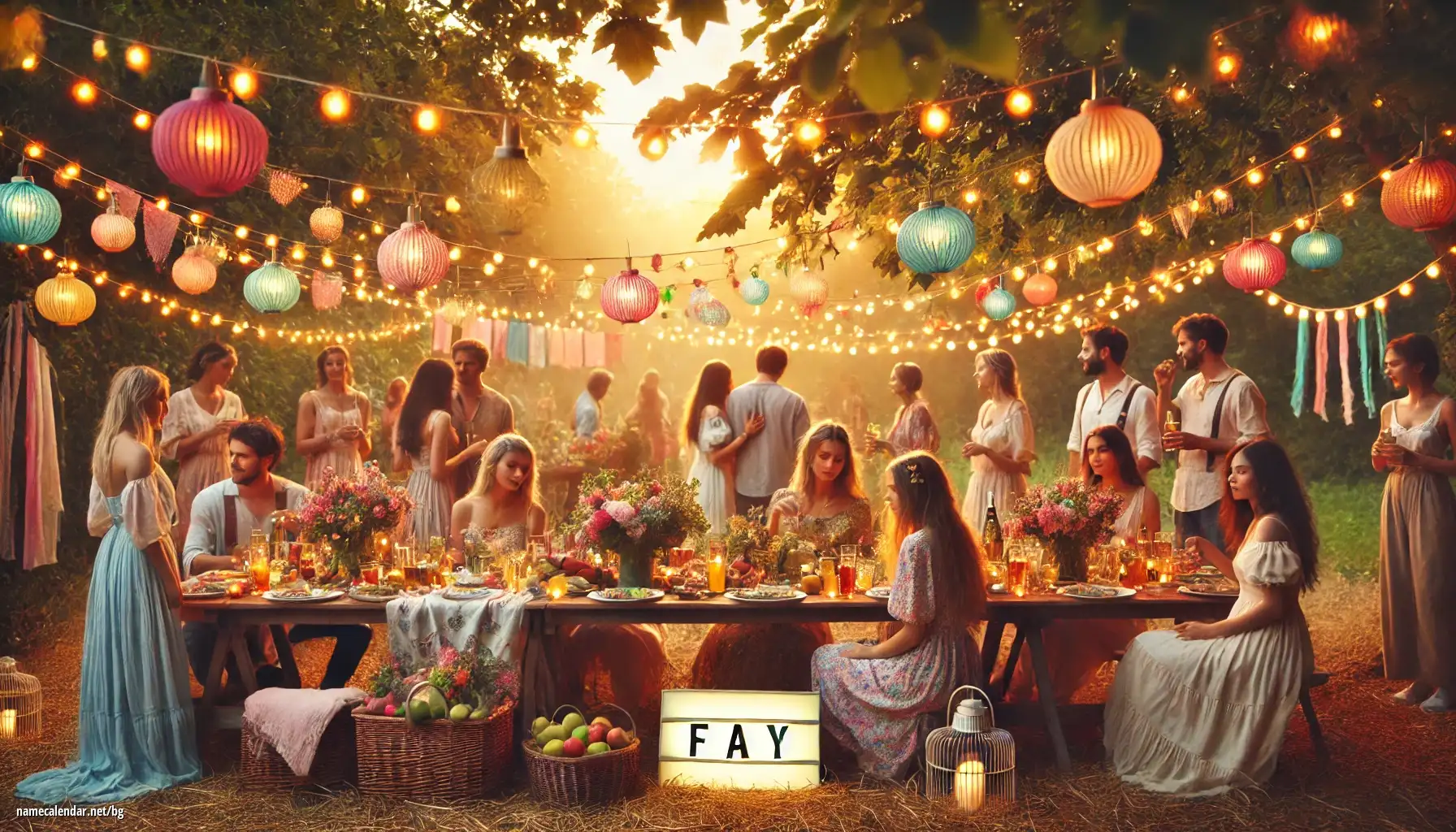 Празнуване на имен ден и име - Fay