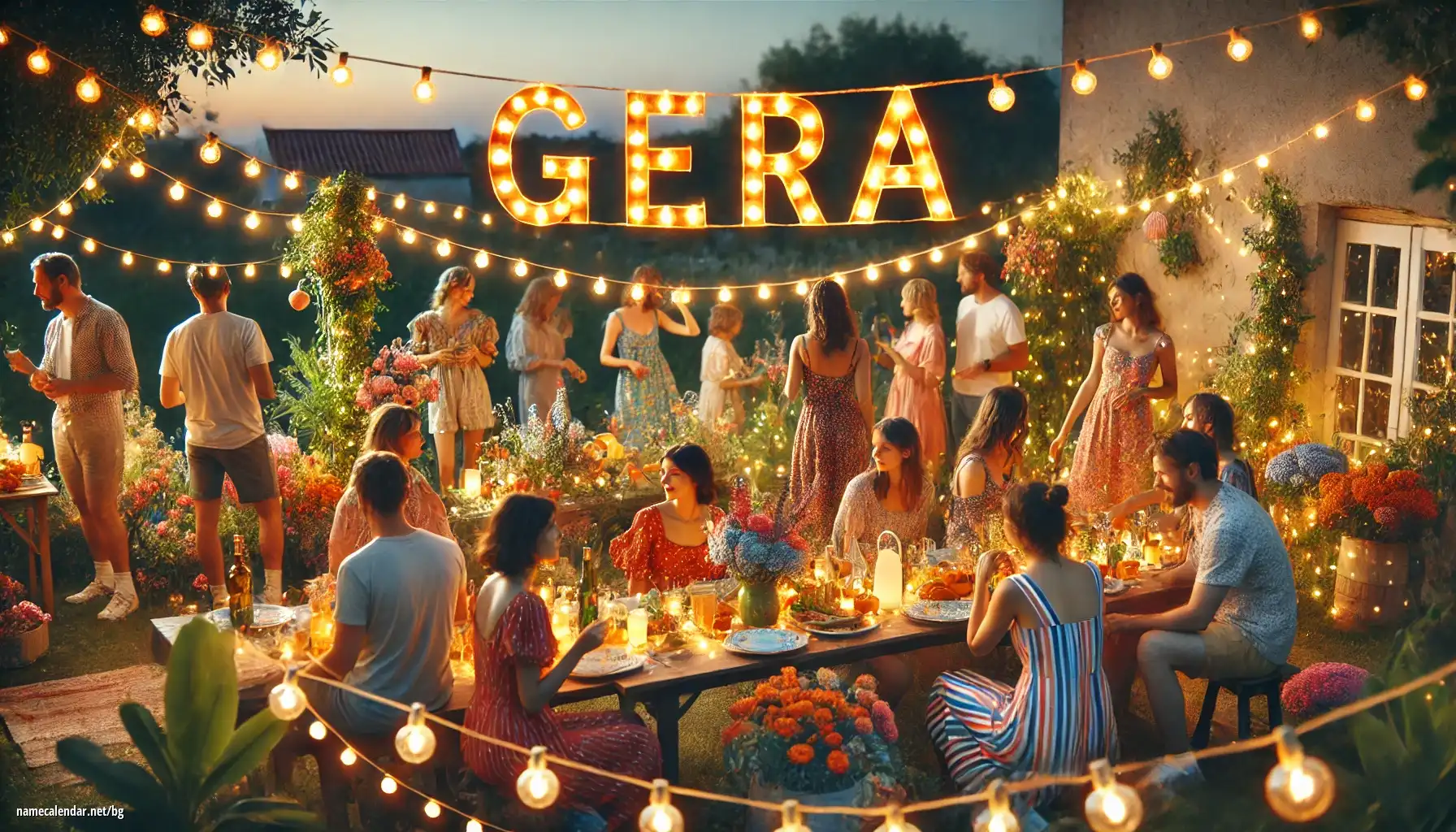 Празнуване на имен ден и име - Gera