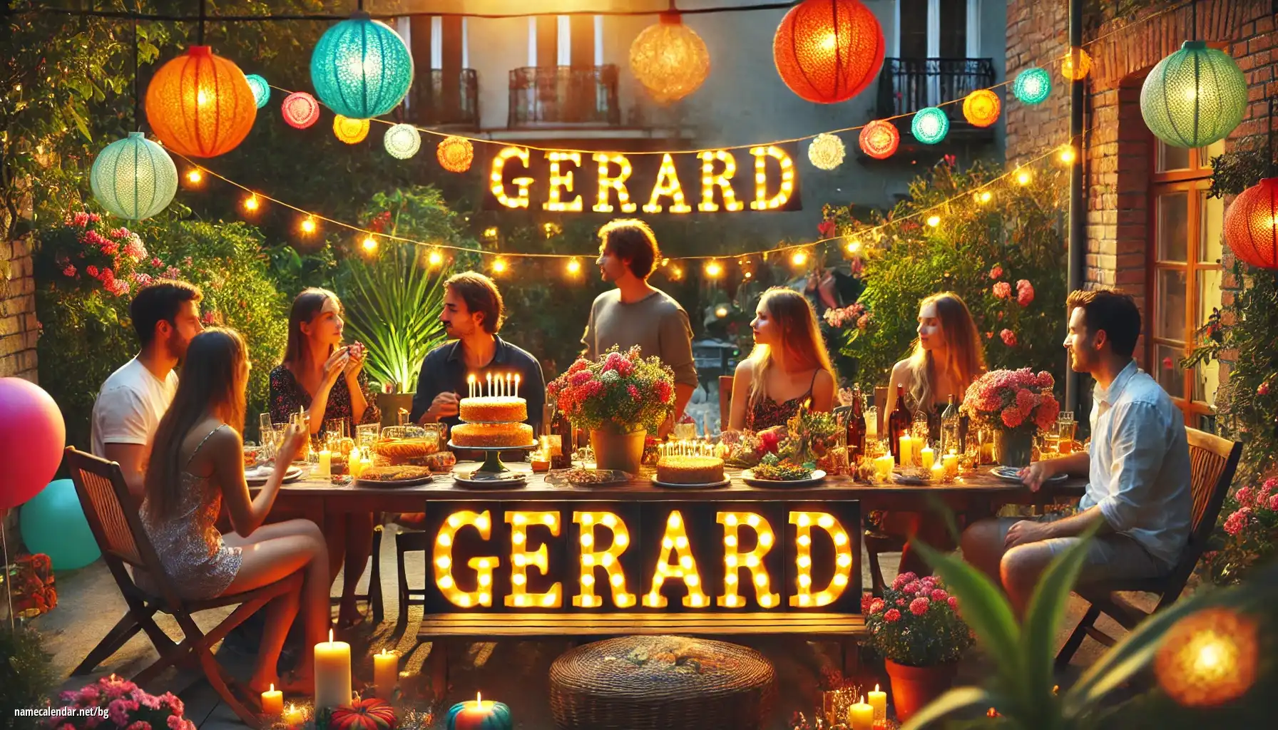 Празнуване на имен ден и име - Gerard