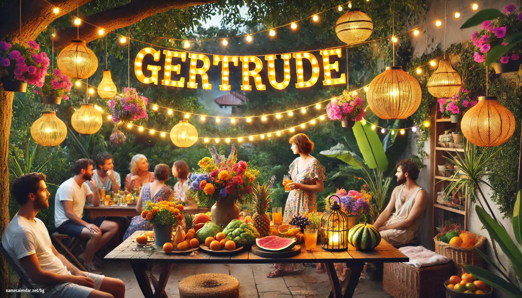 Празнуване на имен ден и име - Gertrude