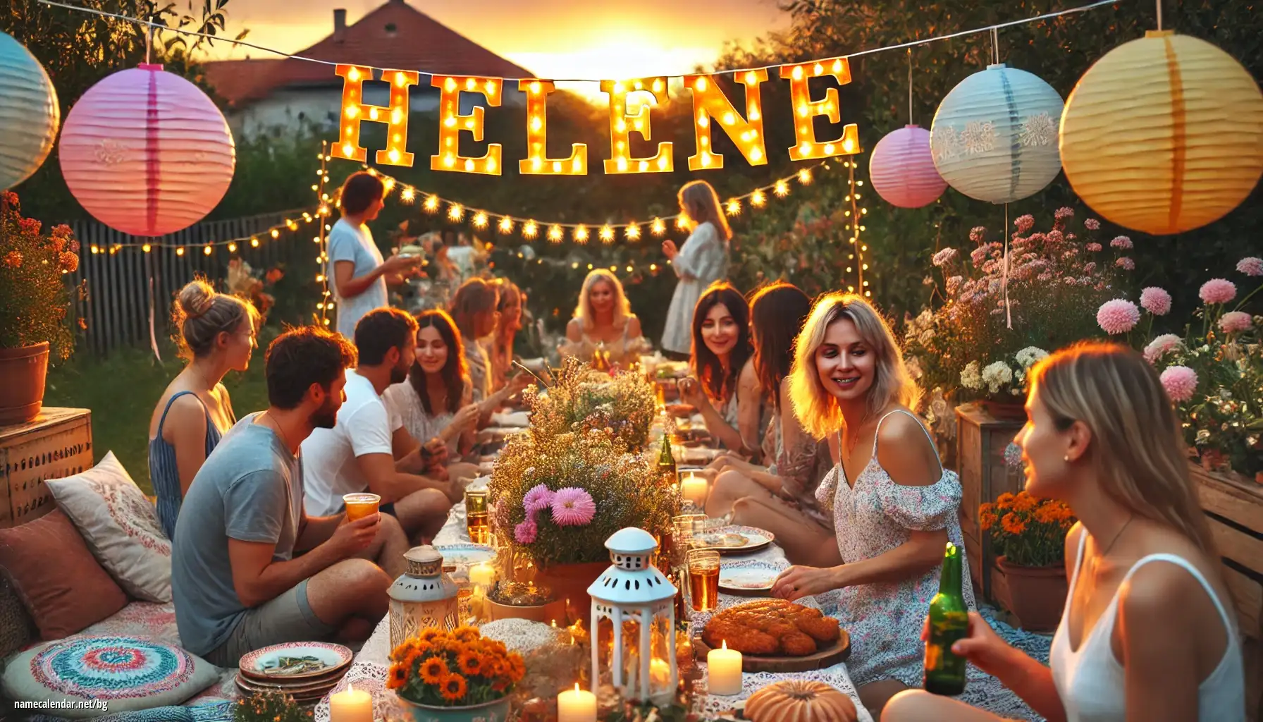 Празнуване на имен ден и име - Hélène