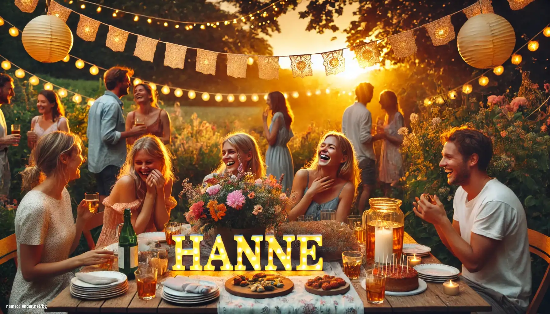 Празнуване на имен ден и име - Hanne