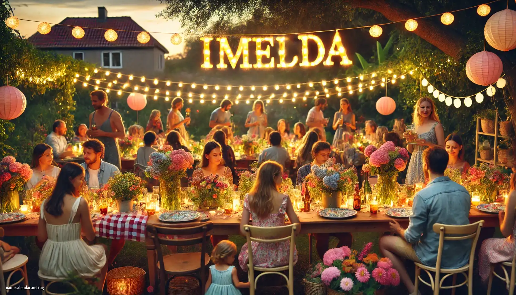 Празнуване на имен ден и име - Imelda