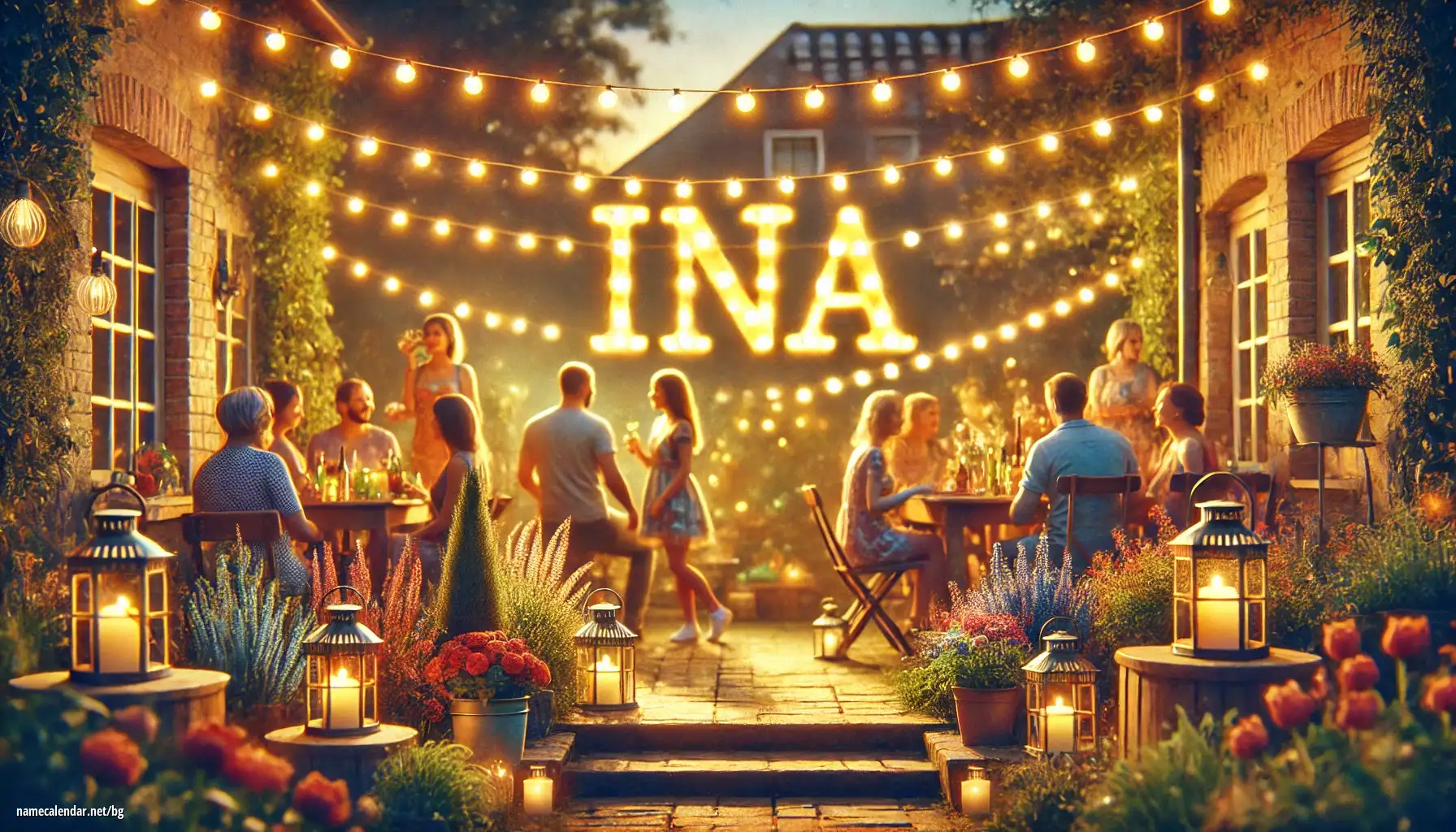 Празнуване на имен ден и име - Ina