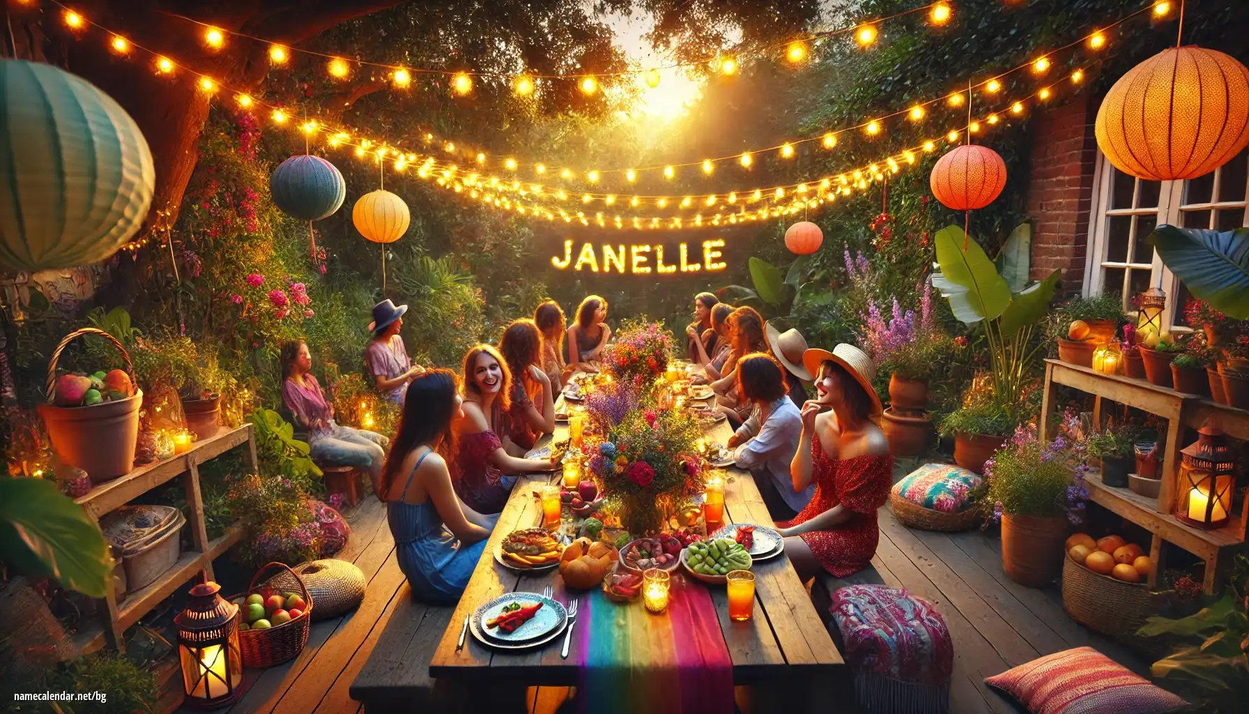 Празнуване на имен ден и име - Janelle