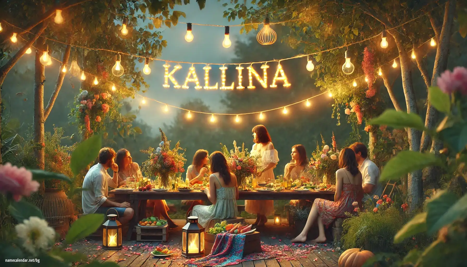 Празнуване на имен ден и име - Kallina